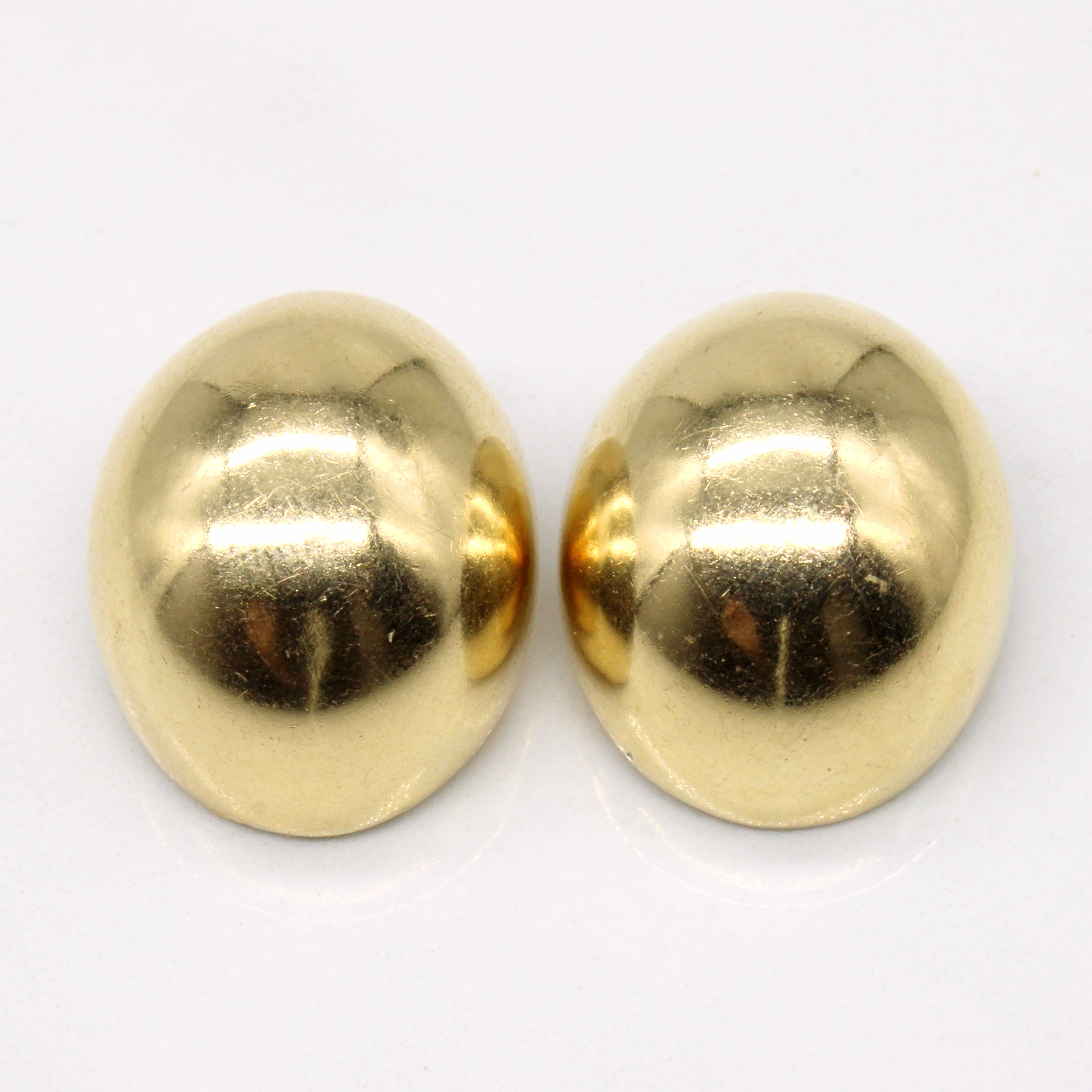 14k Yellow Gold Clip On Earrings