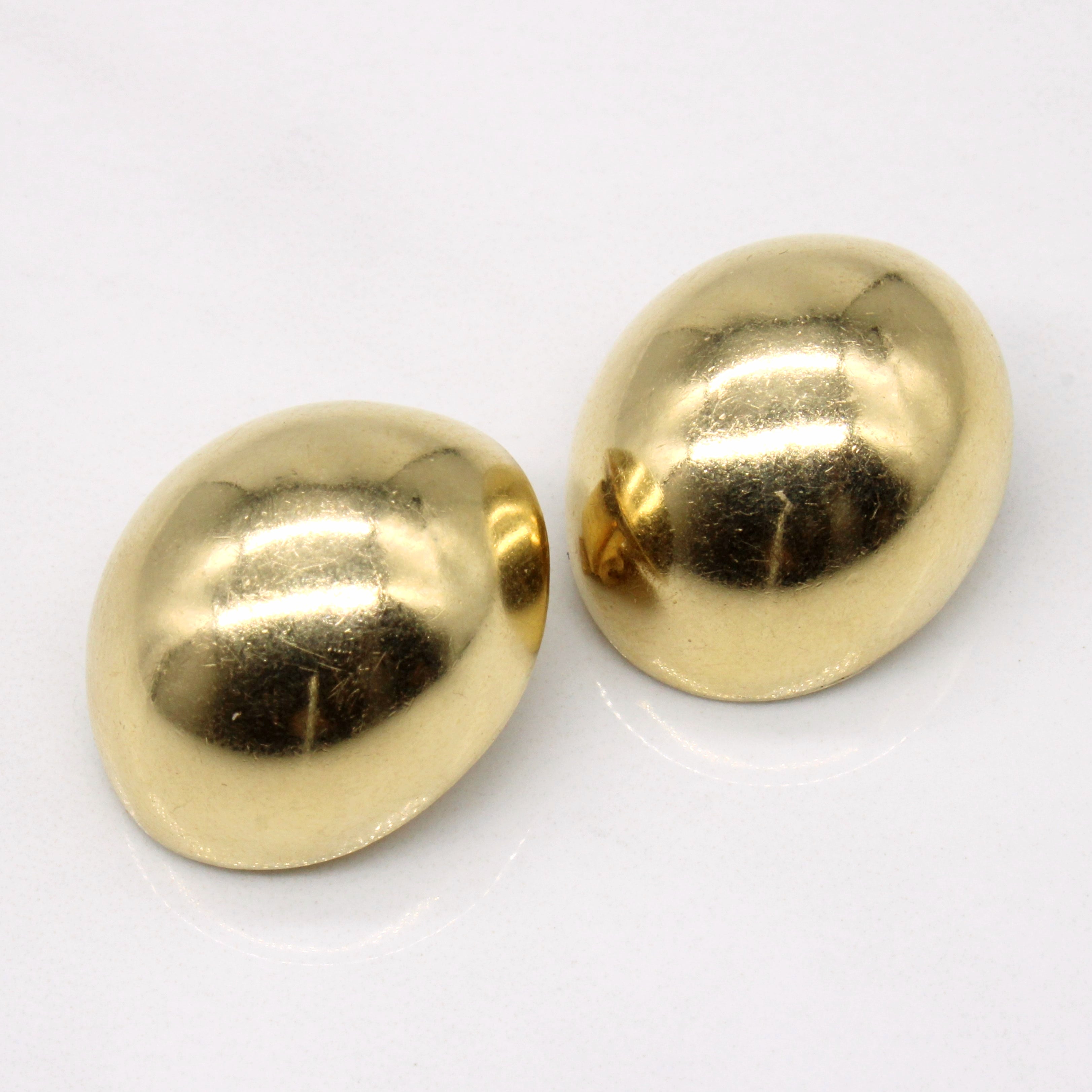 14k Yellow Gold Clip On Earrings