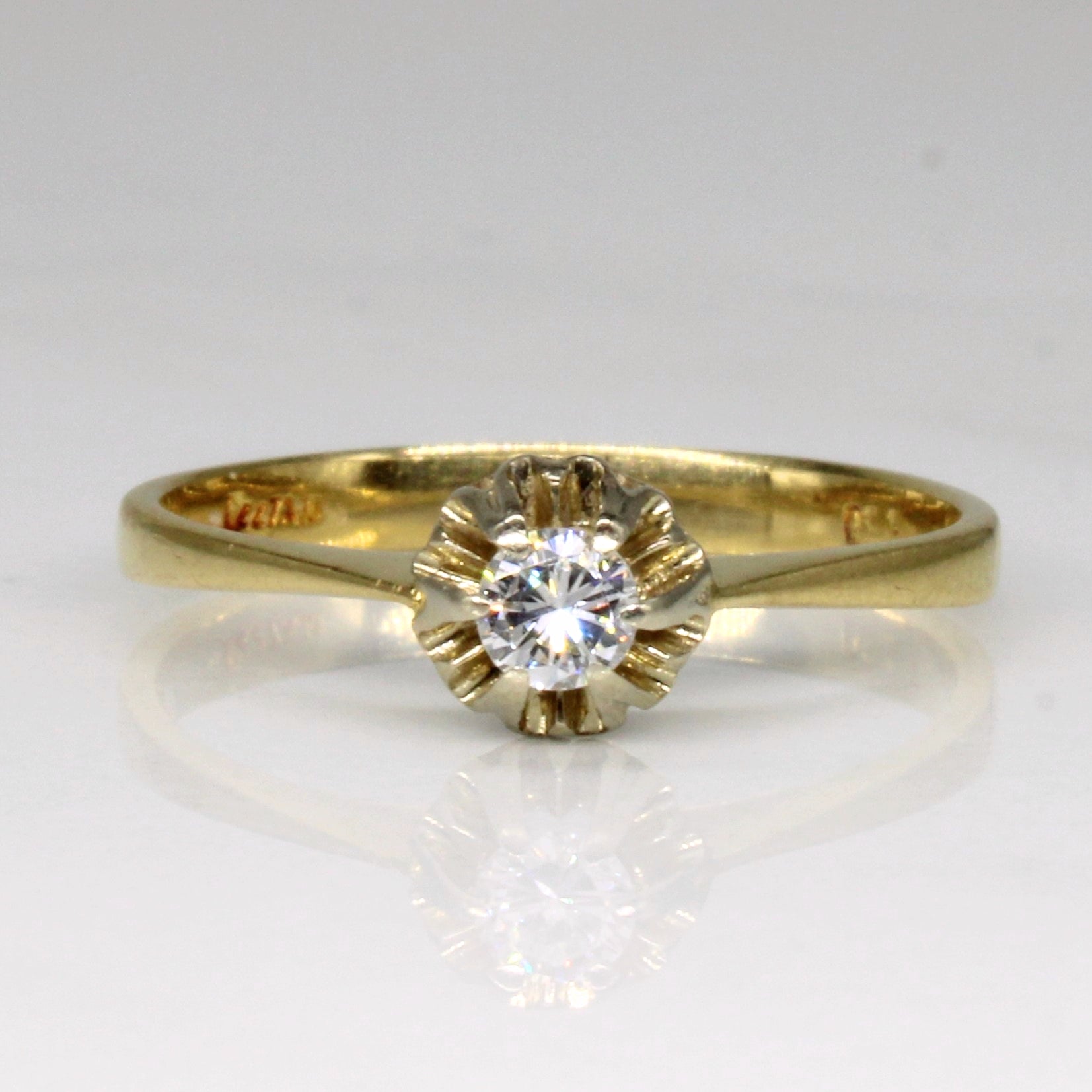 Solitaire Diamond Ring | 0.13ct | SZ 6.75 |