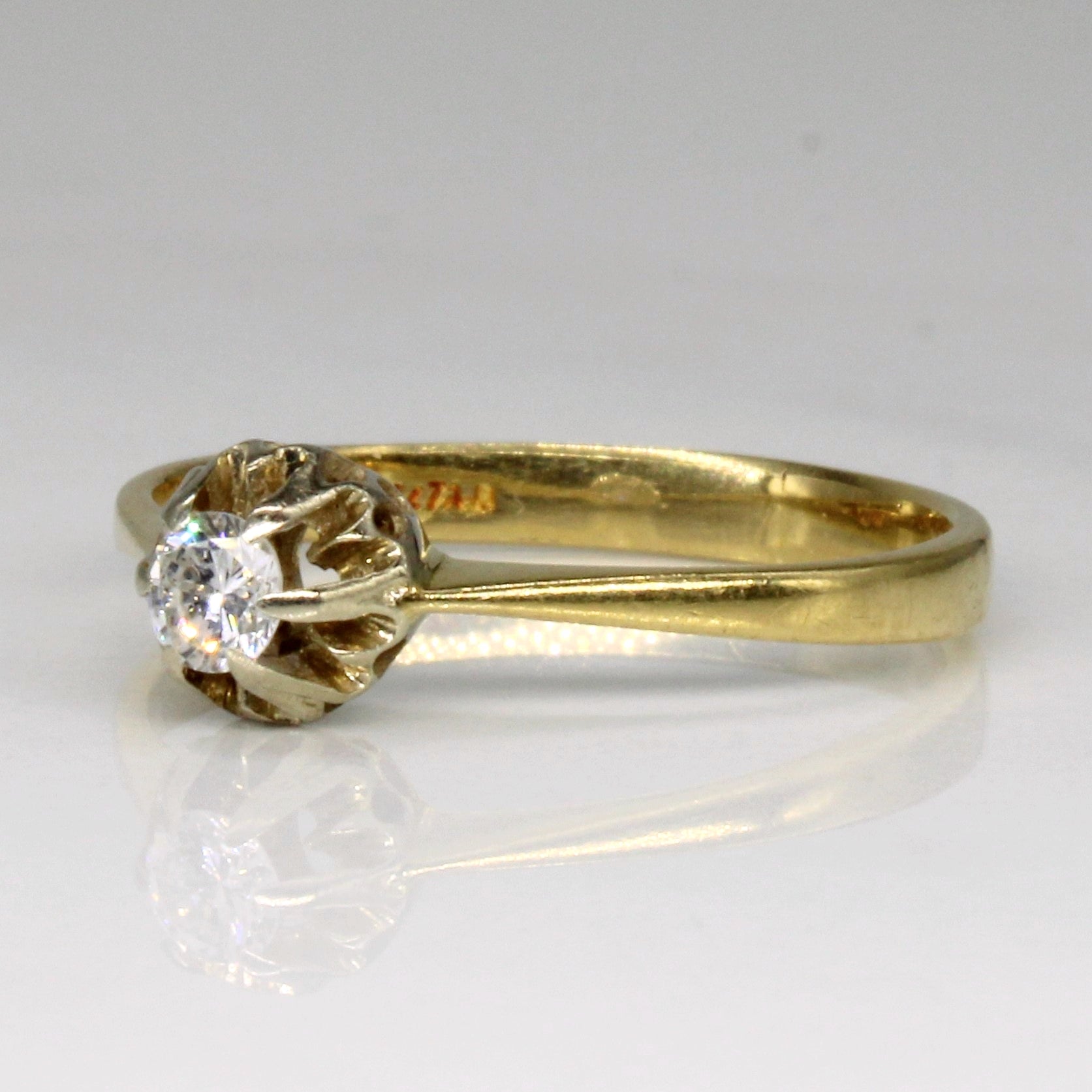 Solitaire Diamond Ring | 0.13ct | SZ 6.75 |