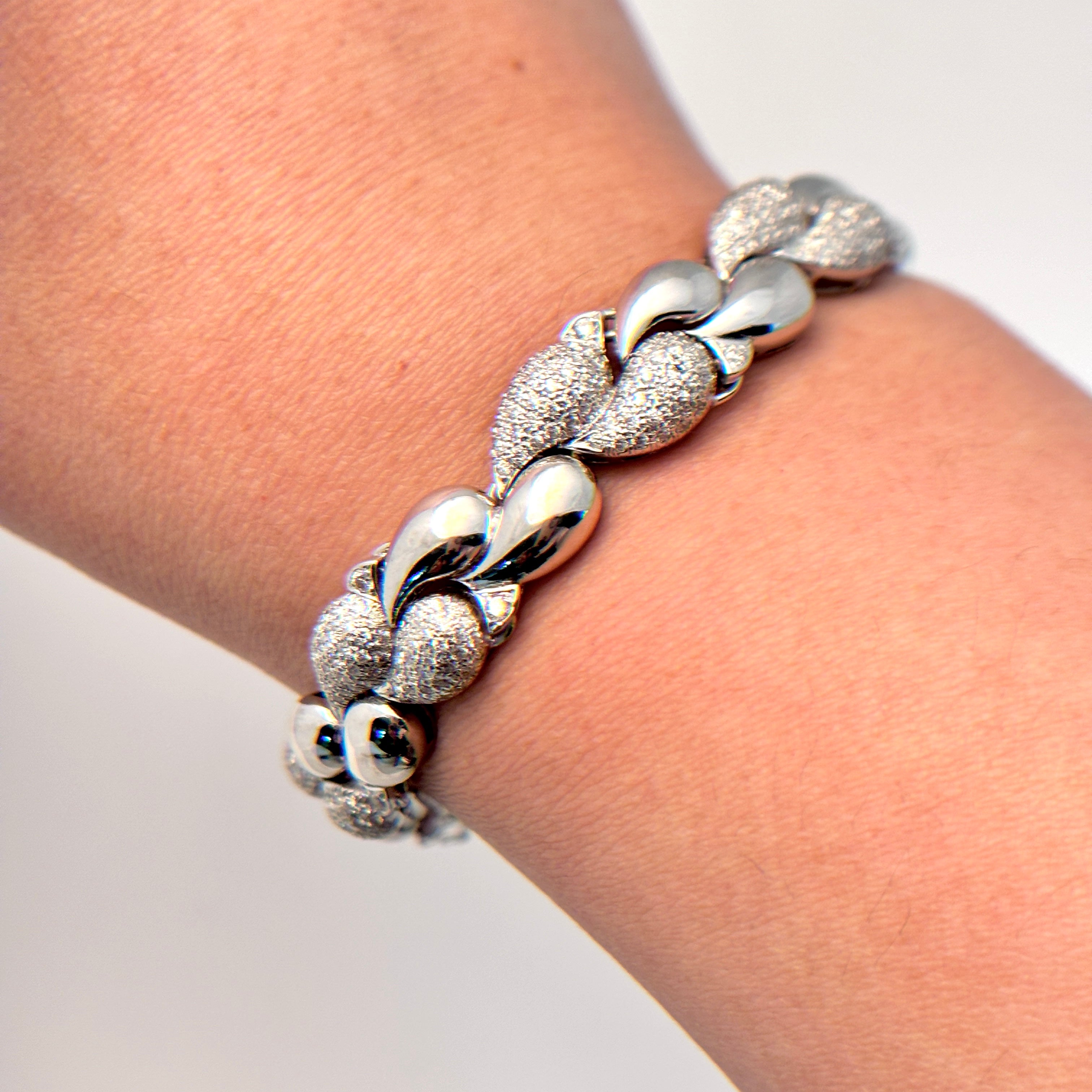 18K White Gold Diamond Bracelet | 4.50ctw | 7.5"
