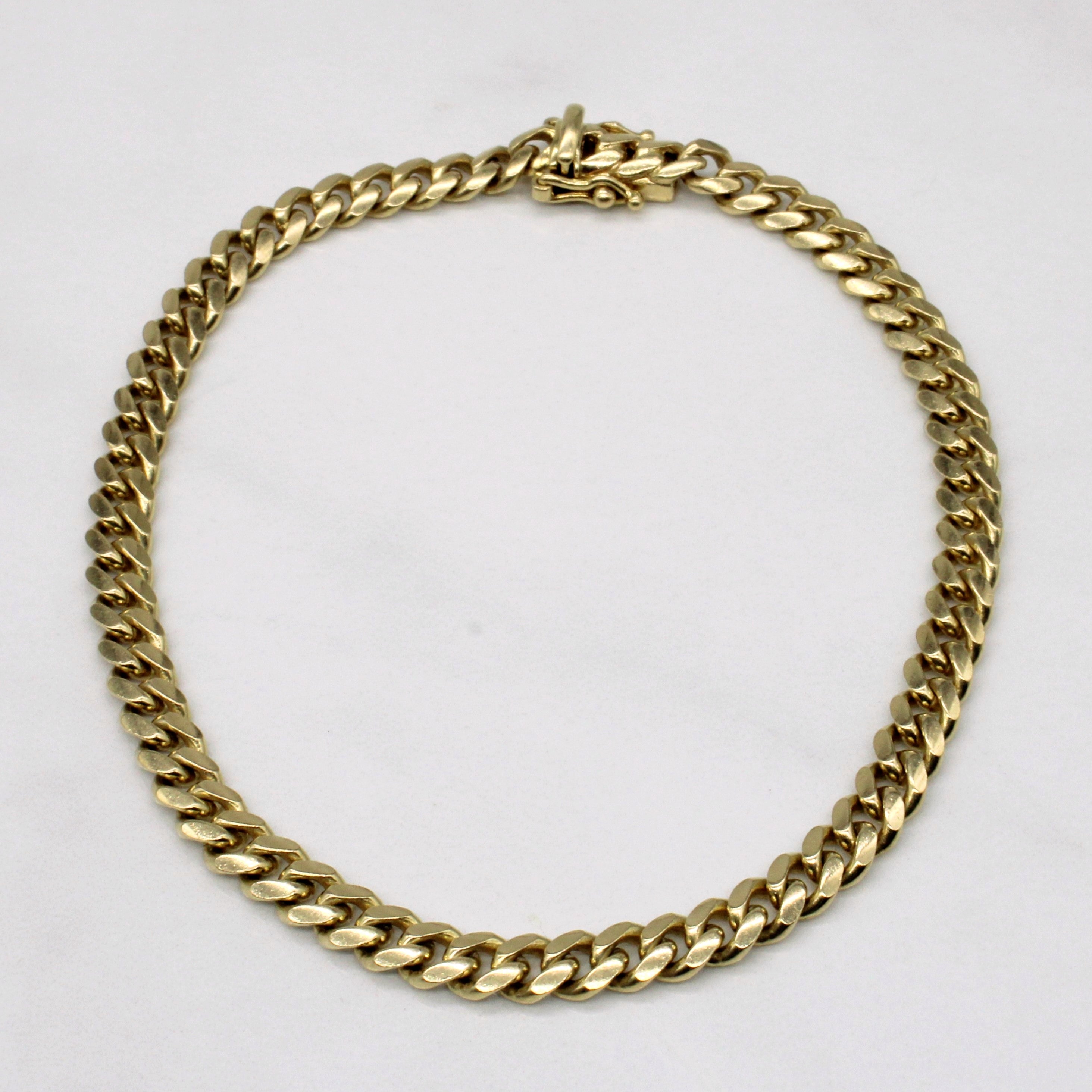 14k Yellow Gold Cuban Link Bracelet | 8.5" |