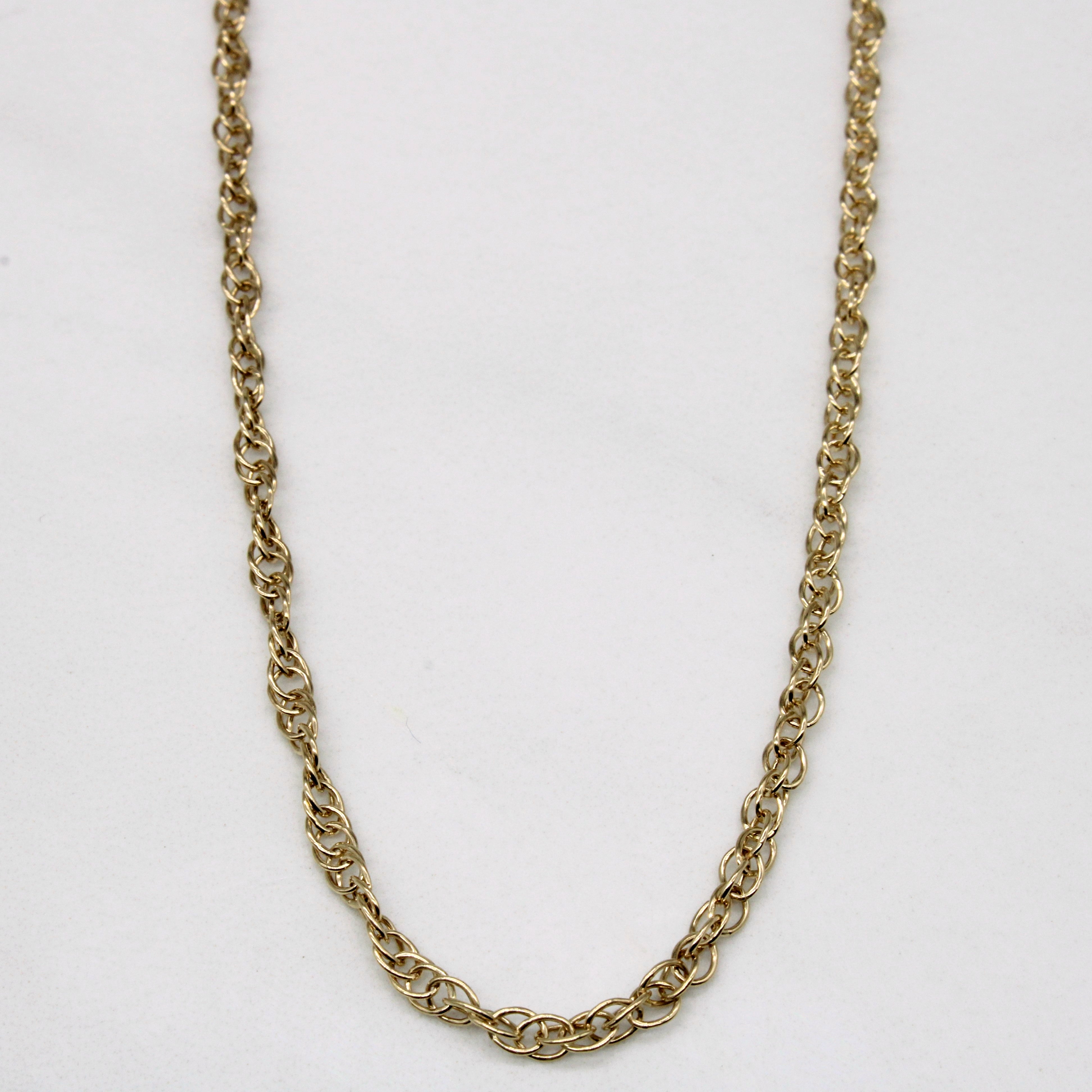 10k Yellow Gold Necklace | 23" |
