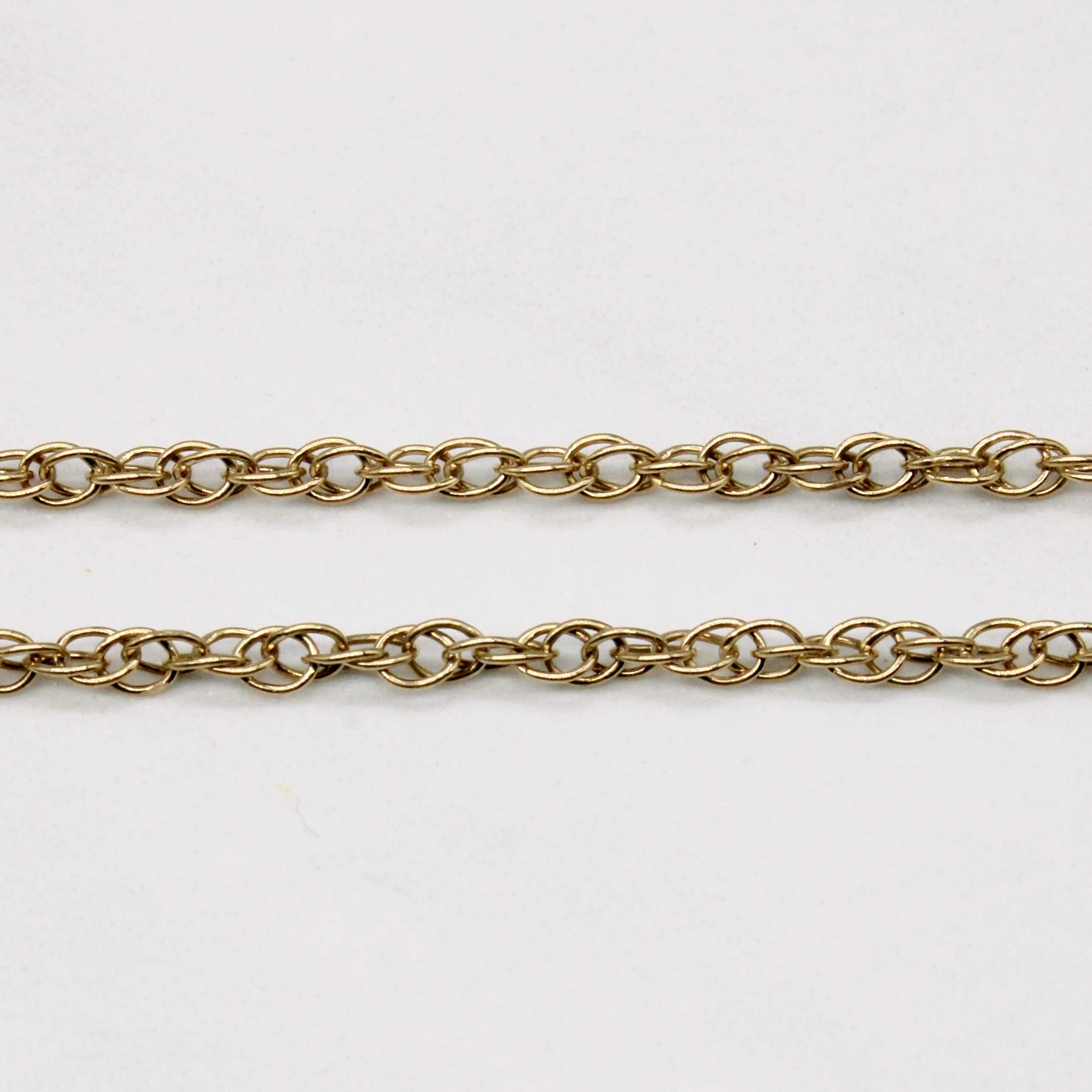10k Yellow Gold Necklace | 23" |