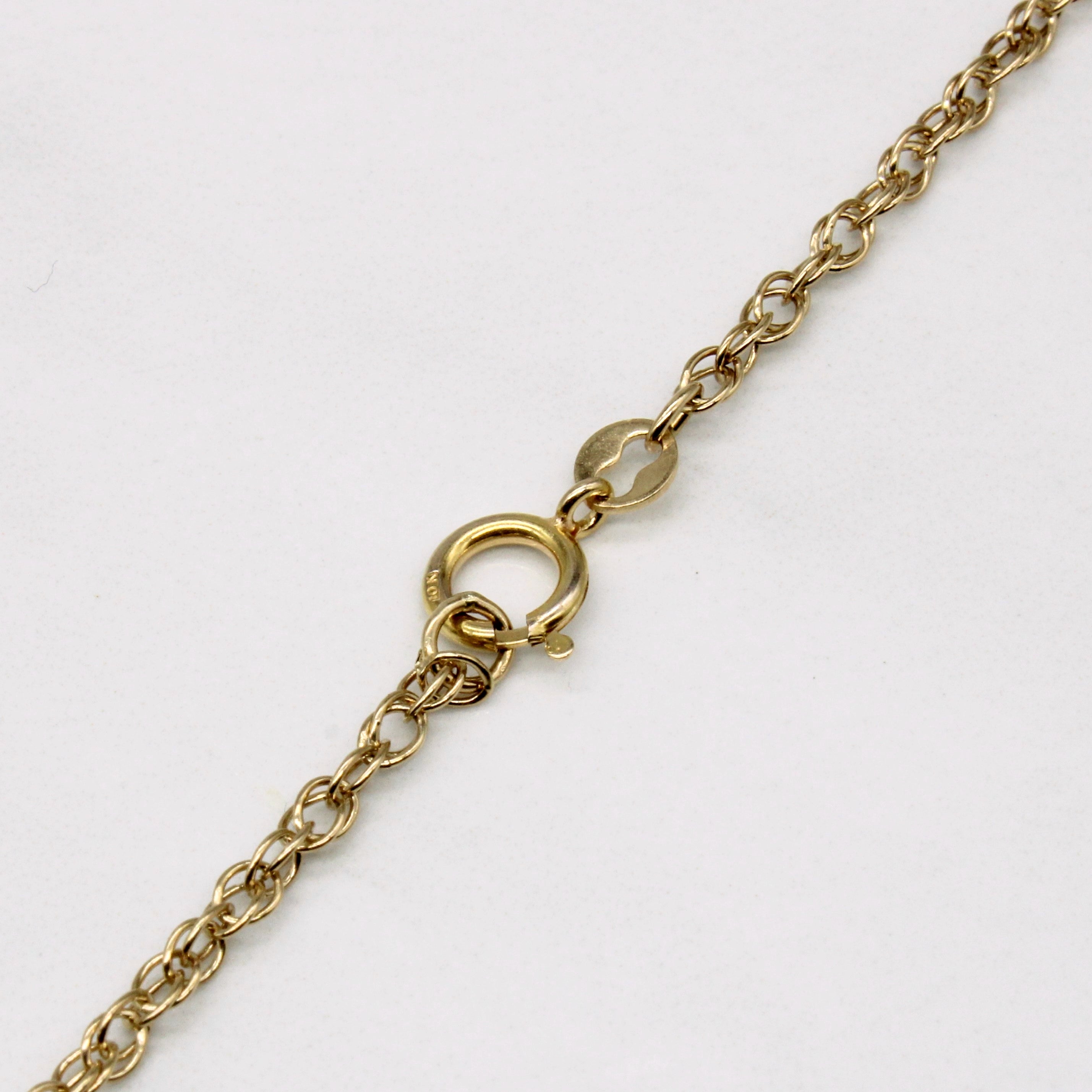 10k Yellow Gold Necklace | 23" |