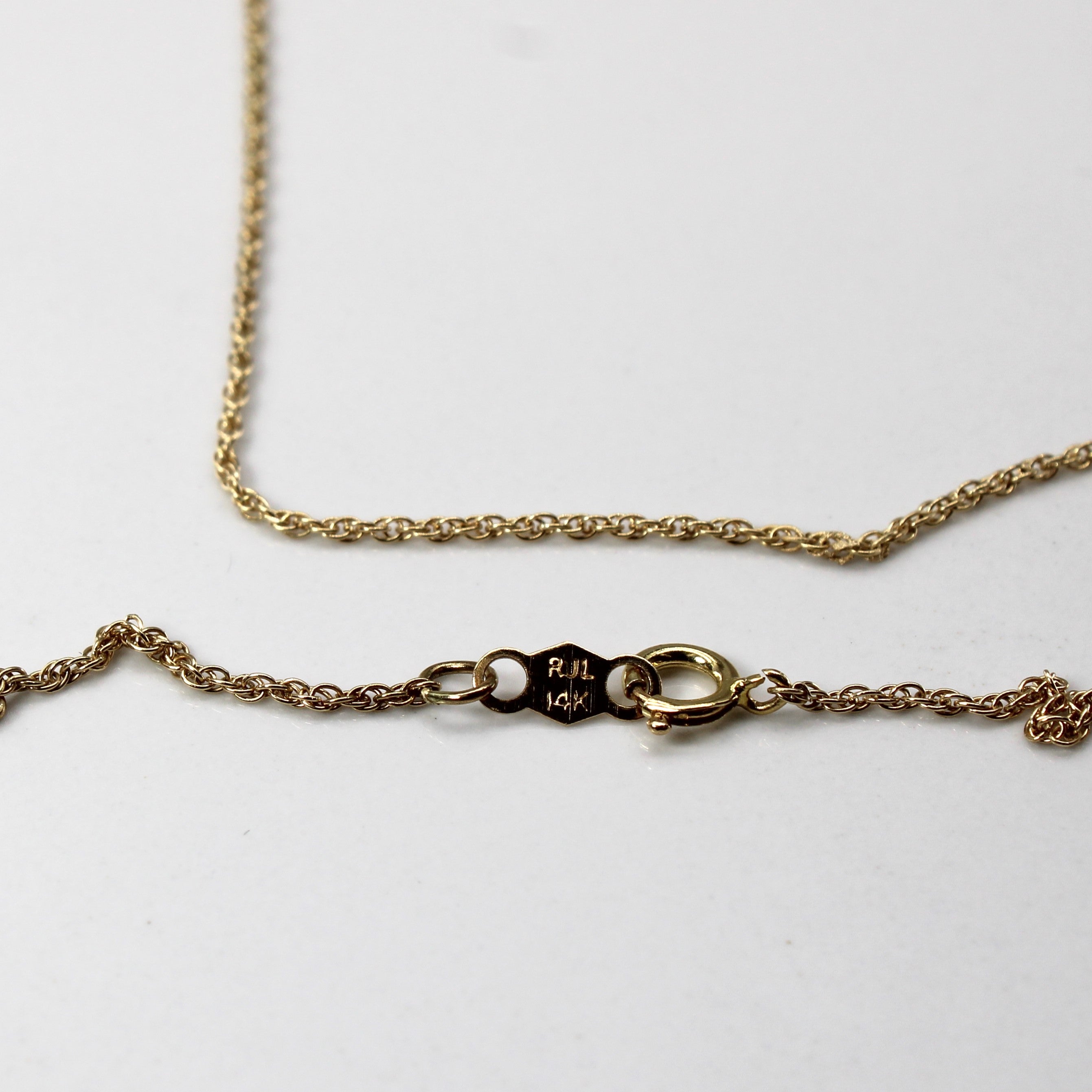 14k Yellow Gold Prince of Wales Chain | 16"|