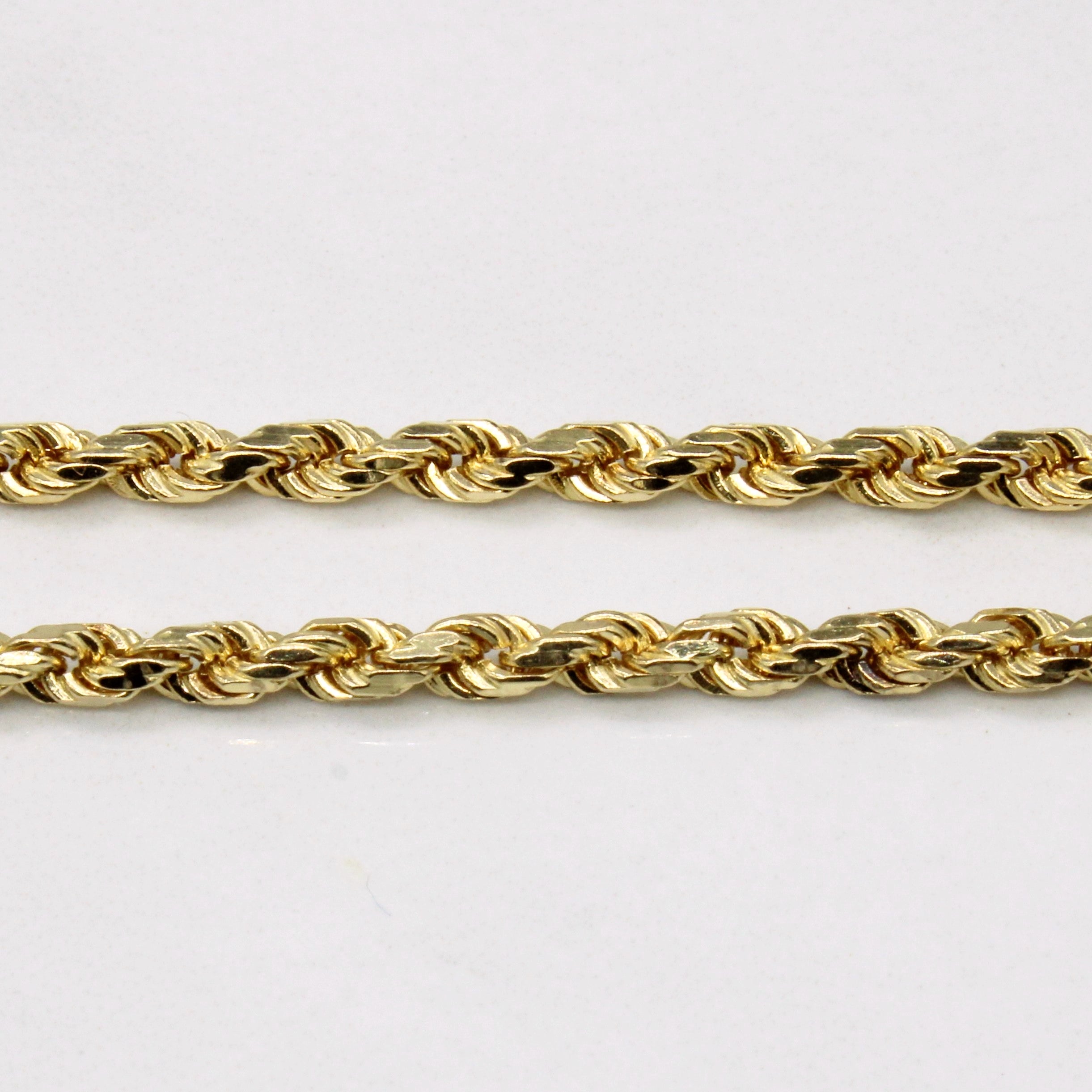 14k Yellow Gold Rope Chain | 18" |
