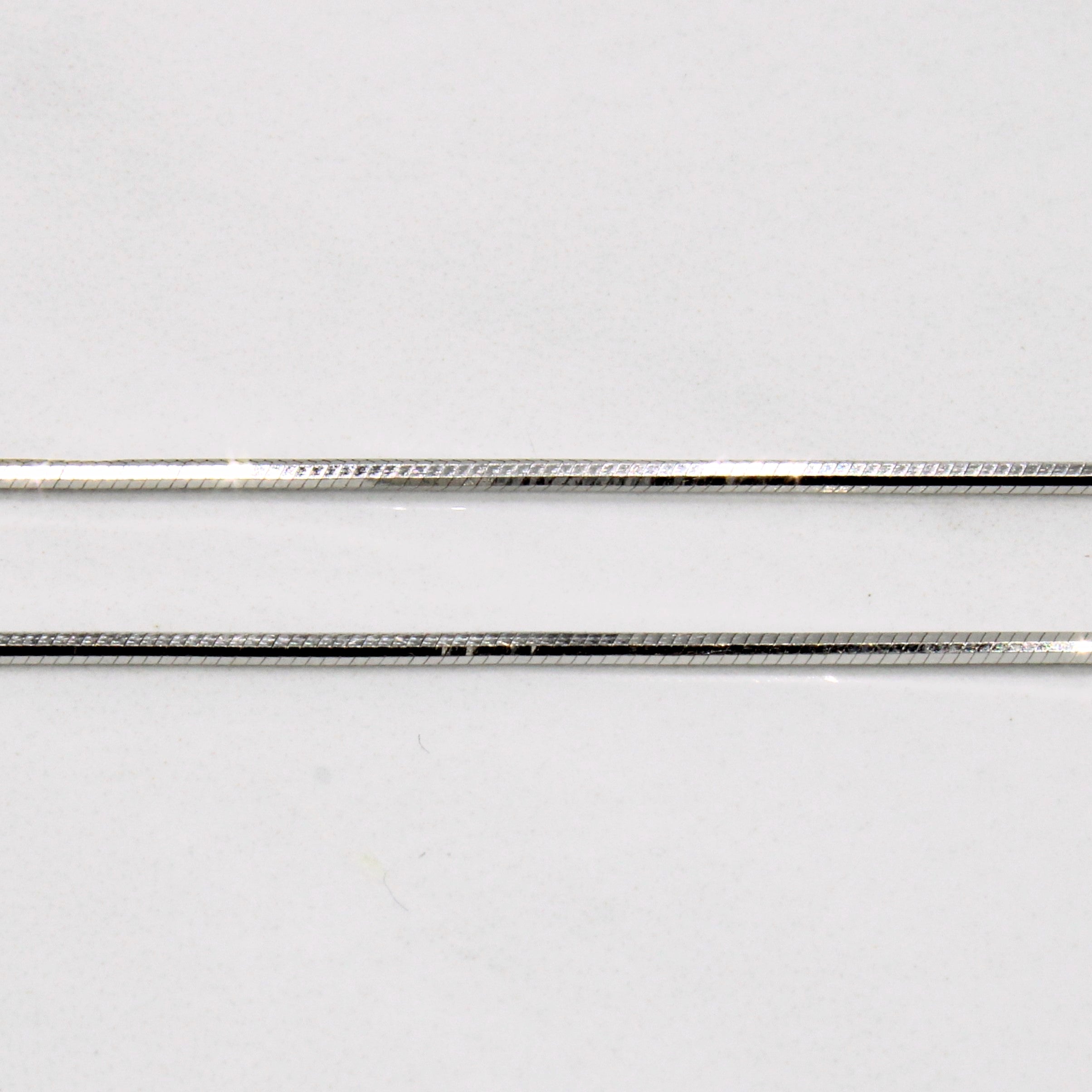 18k White Gold Chain | 18" |