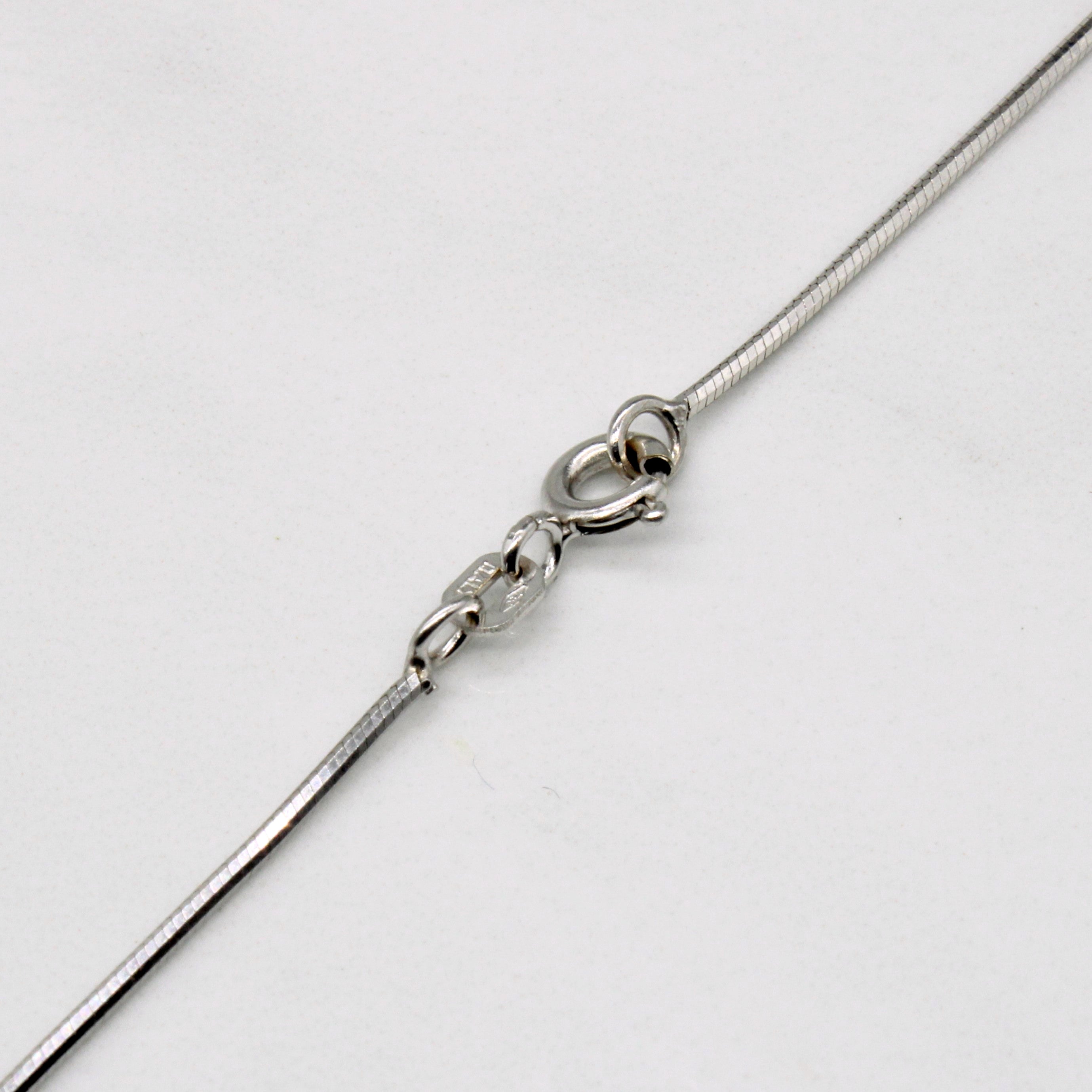 18k White Gold Chain | 18" |