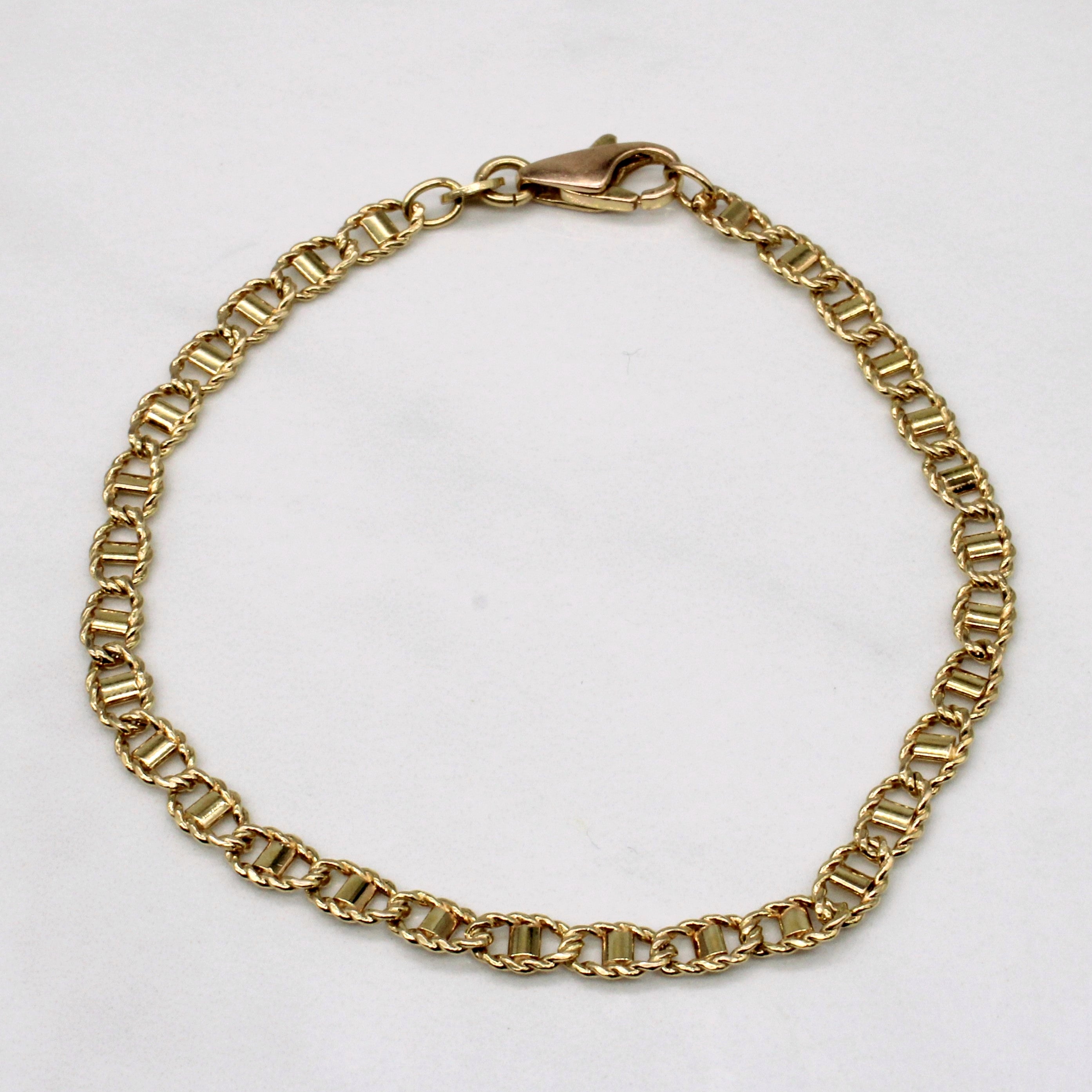 Bracelet en or jaune 14 carats | 18 cm |