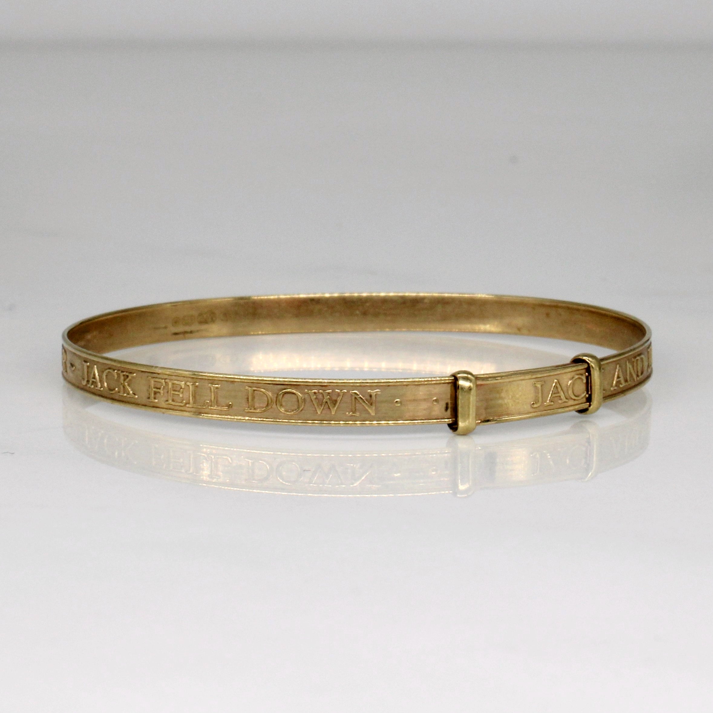 9k Yellow Gold Baby Bracelet | 4.5" |