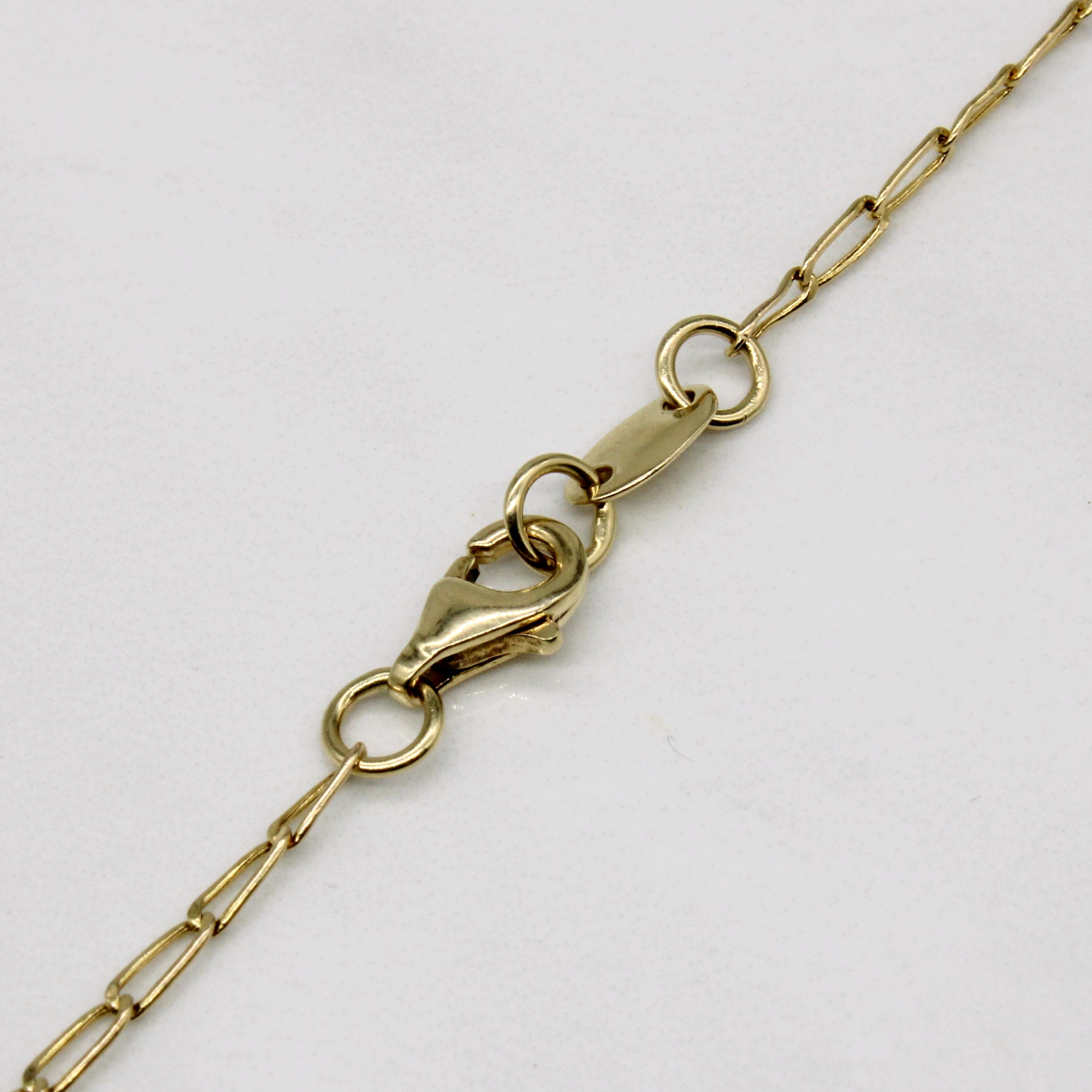 14k Tri Tone Gold Tiered Necklace | 27" |