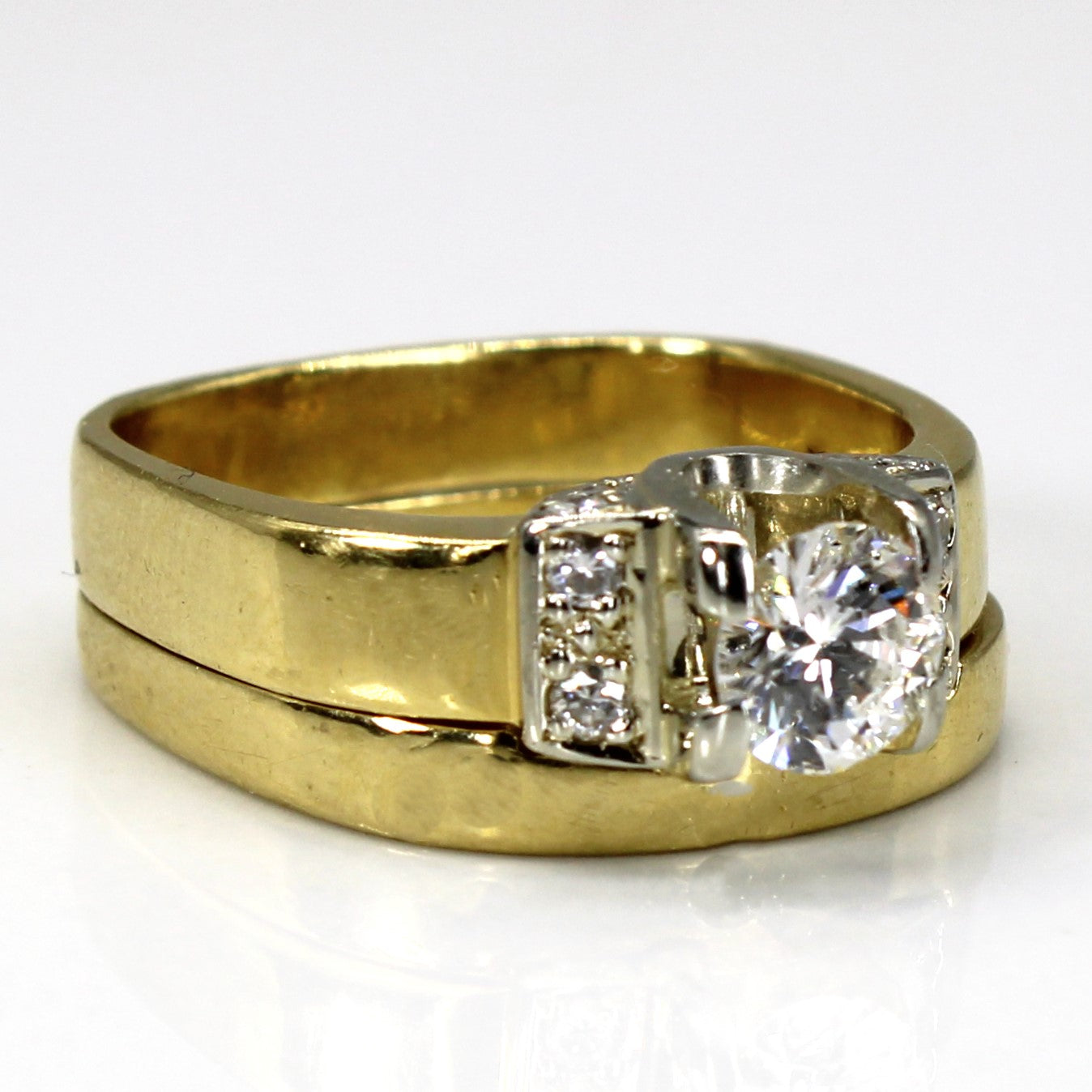 Diamond with Accents Engagement Ring Set | 0.73ctw SI2 H/I | SZ 6.75 |