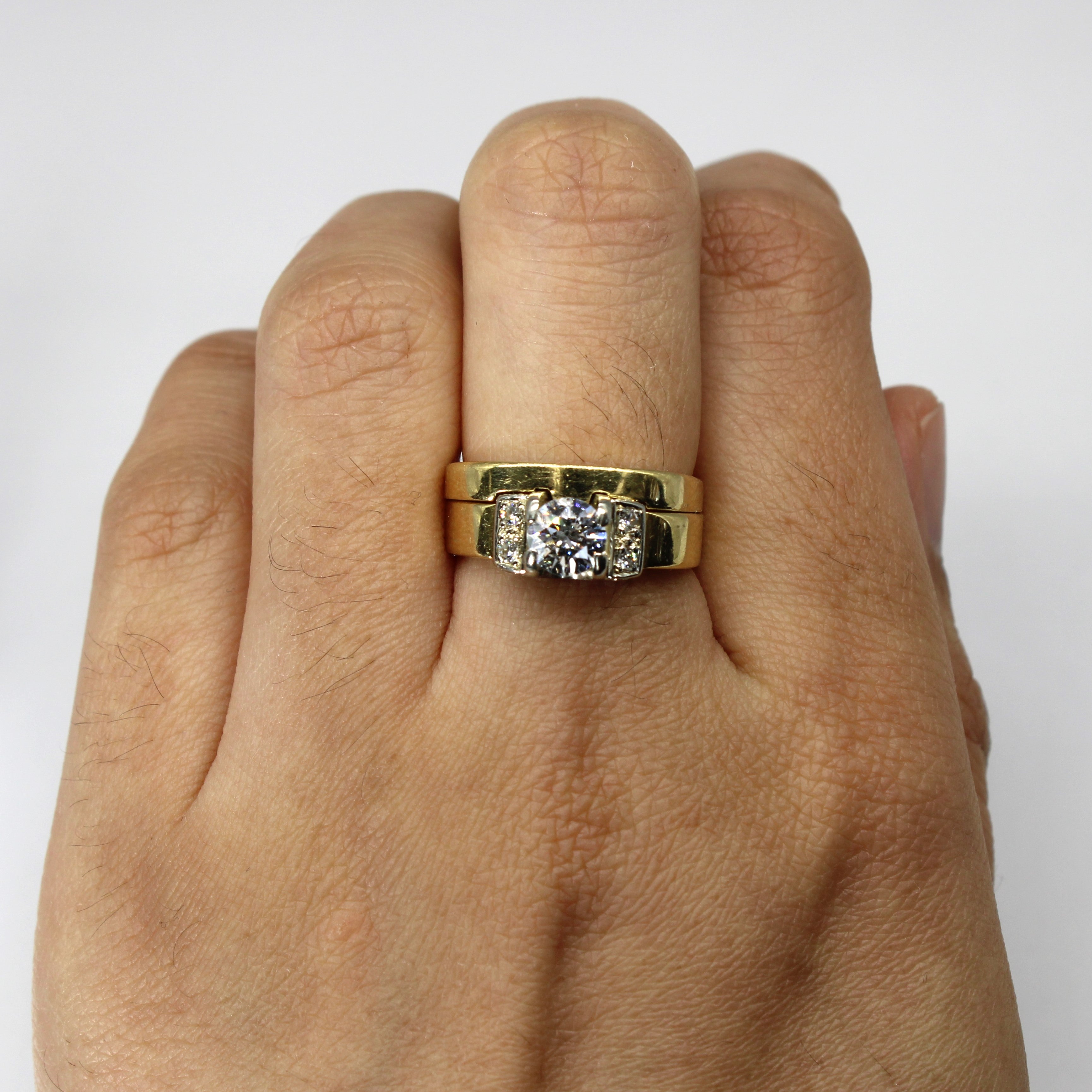 Diamond with Accents Engagement Ring Set | 0.73ctw SI2 H/I | SZ 6.75 |