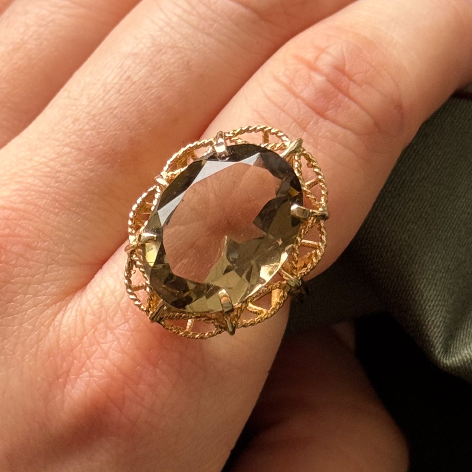Citrine Cocktail Ring | 16.00ct | SZ 6 |