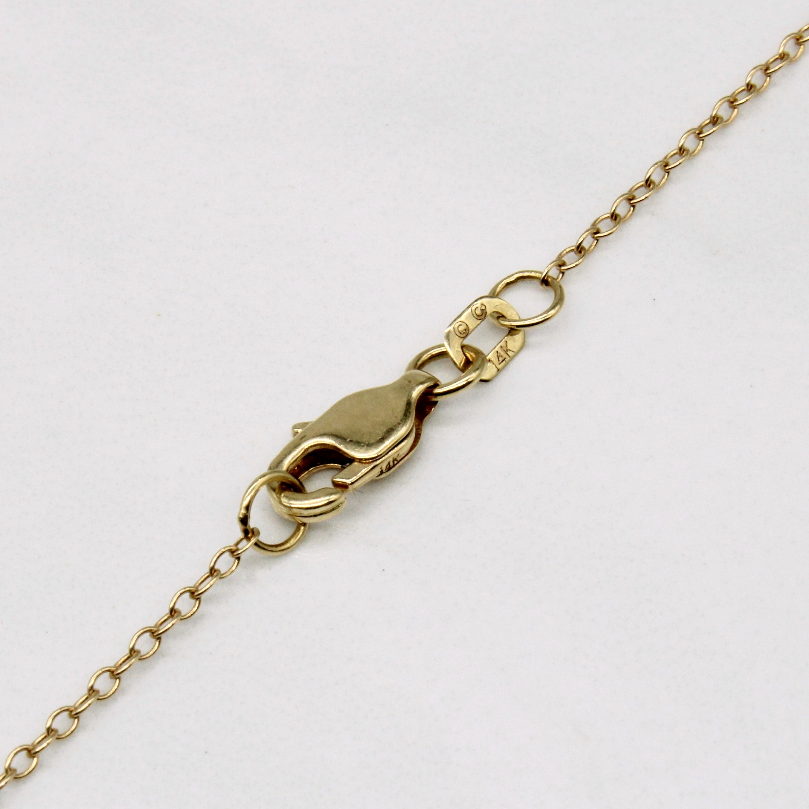 14k Two Tone Gold Necklace | 36" |