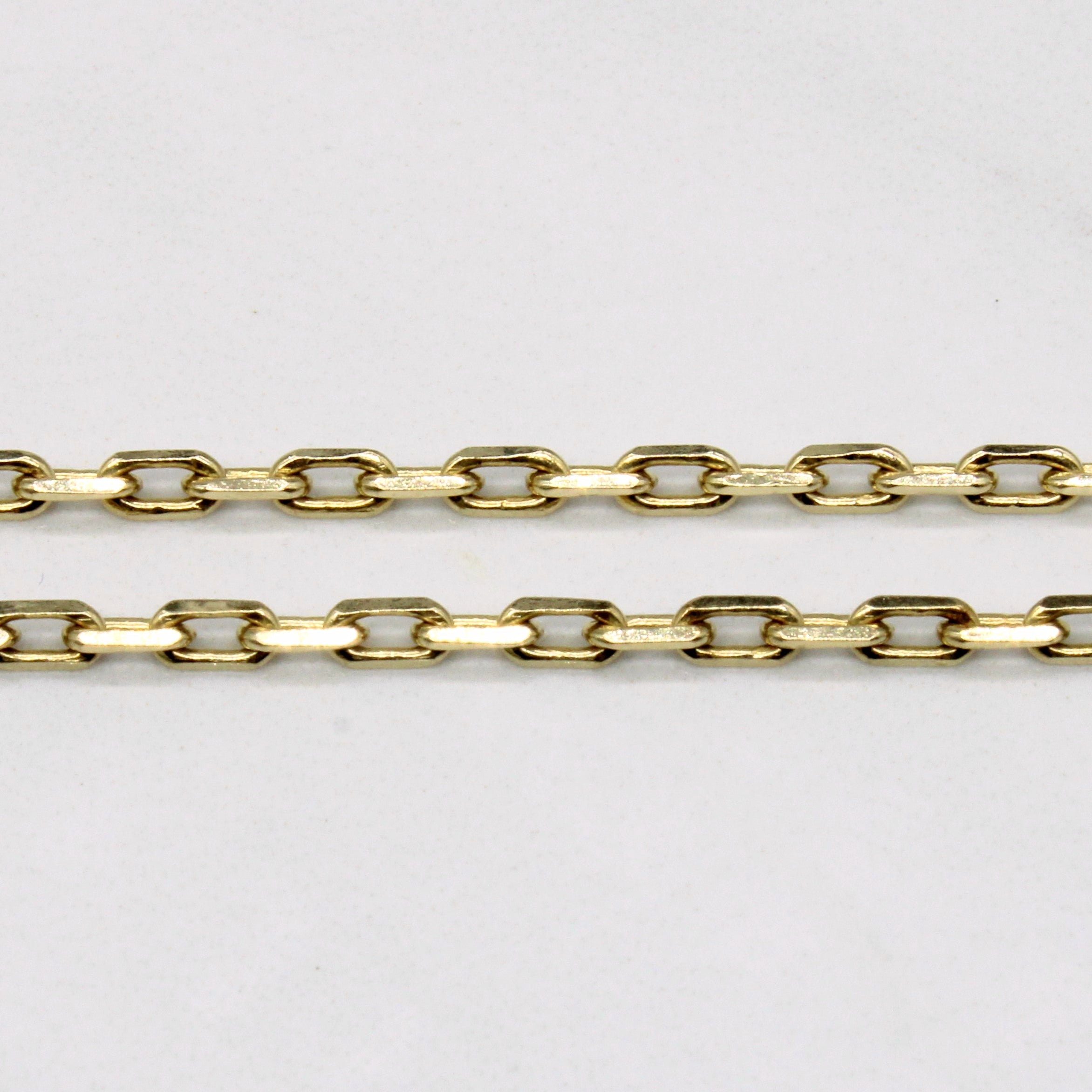 10k Yellow Gold Rectangle Link Chain | 24" |