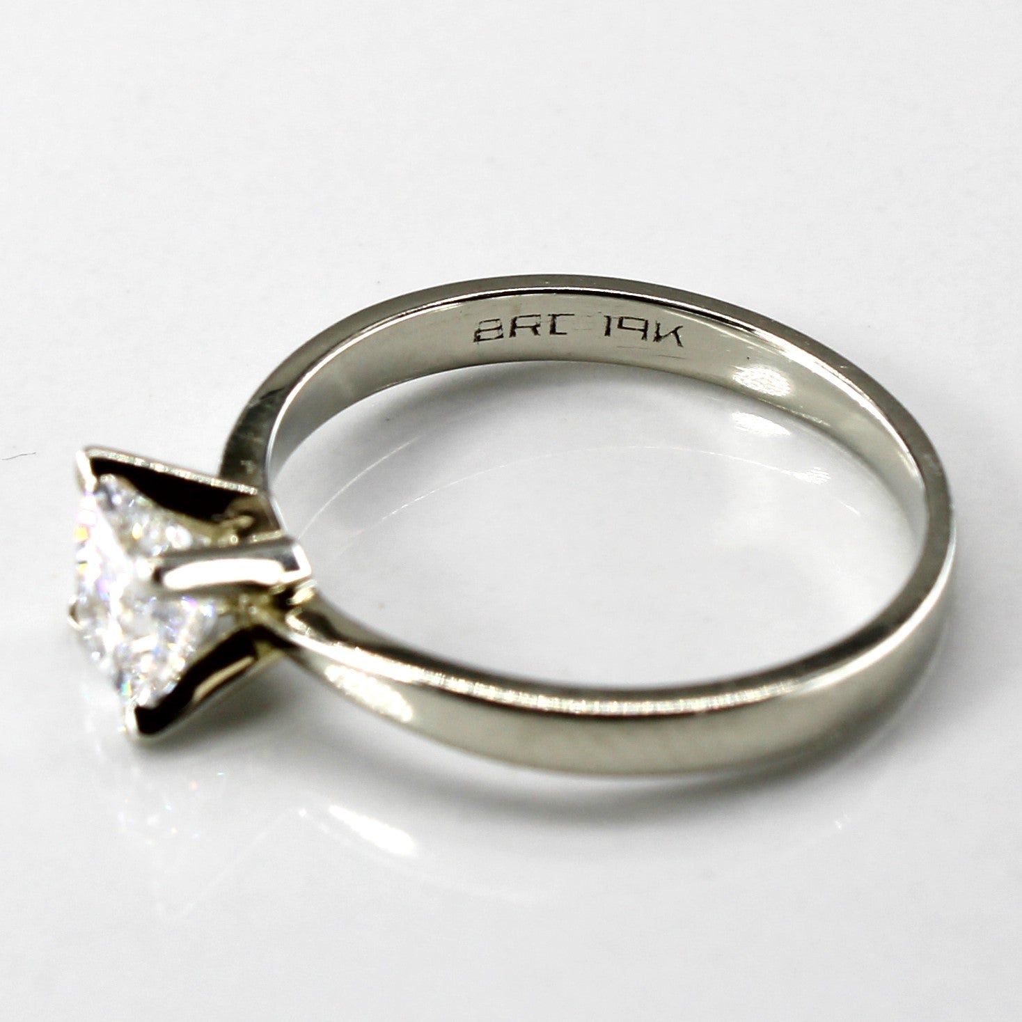 Solitaire Princess Diamond Engagement Ring | 0.67ct SI1 G/H | SZ 5.5 |
