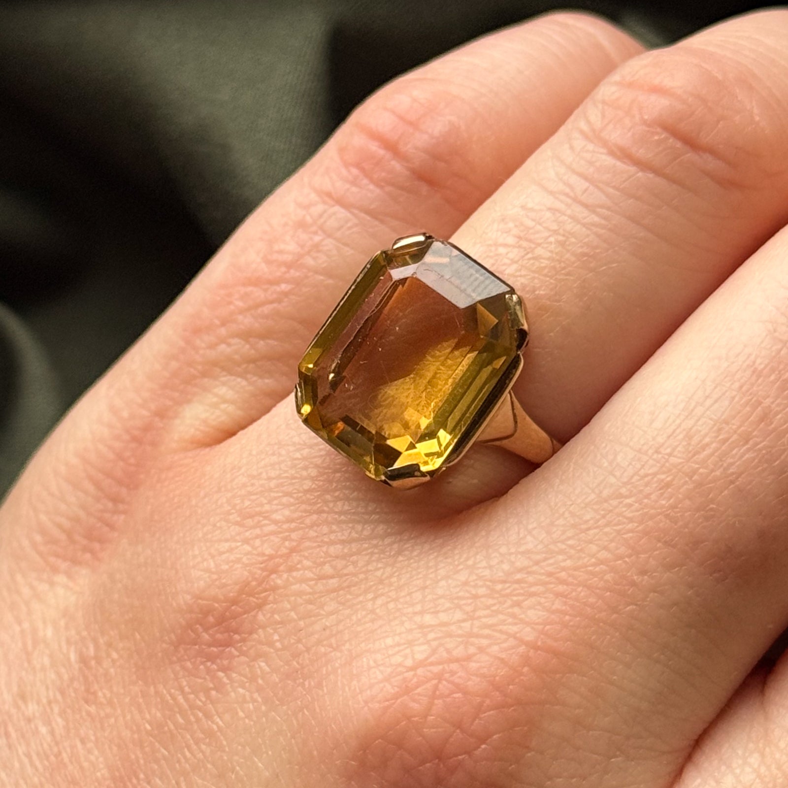 Citrine Cocktail Ring | 11.50ct | SZ 5.75 |