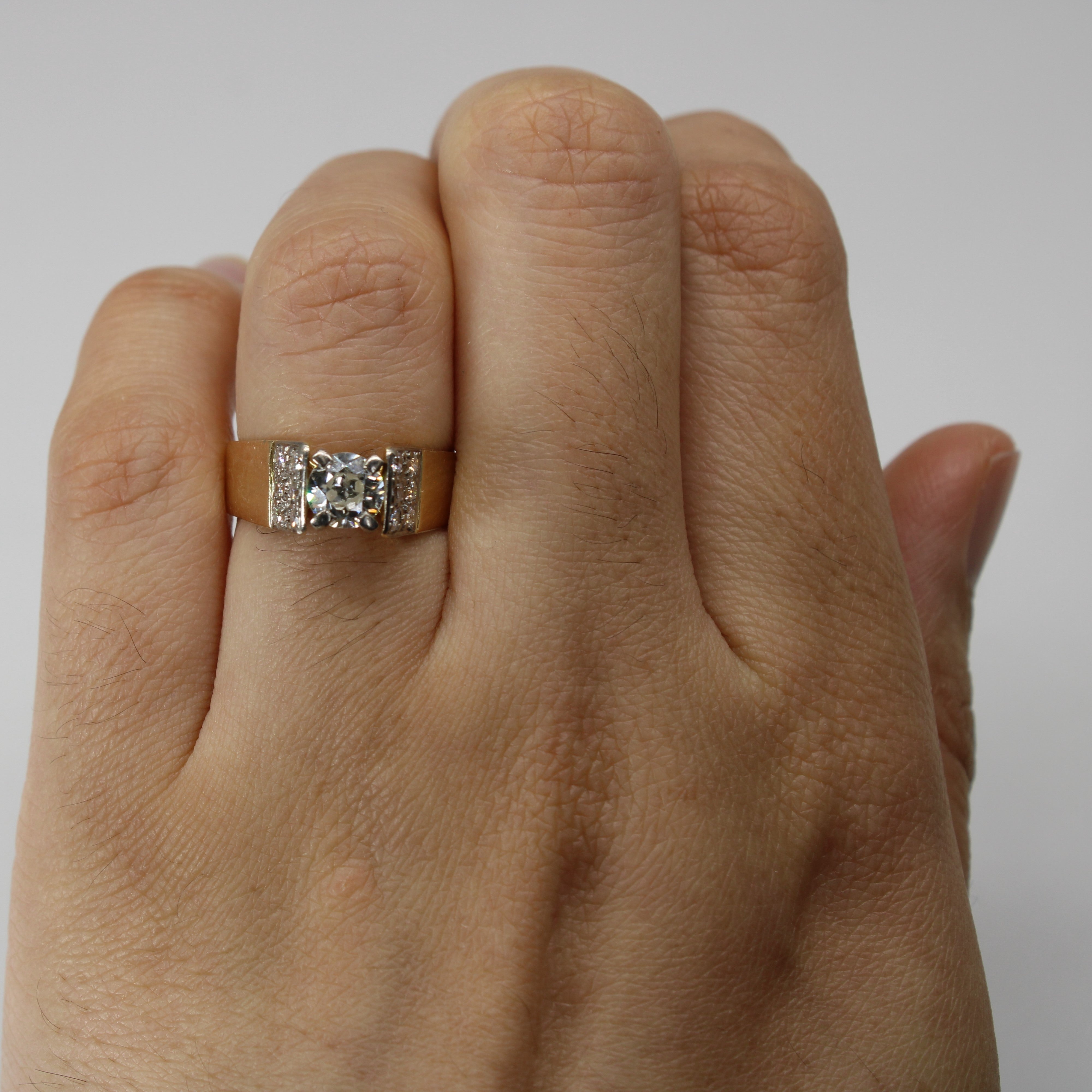 Old European Diamond Ring | 0.74ctw VS2 J/K | SZ 5 |