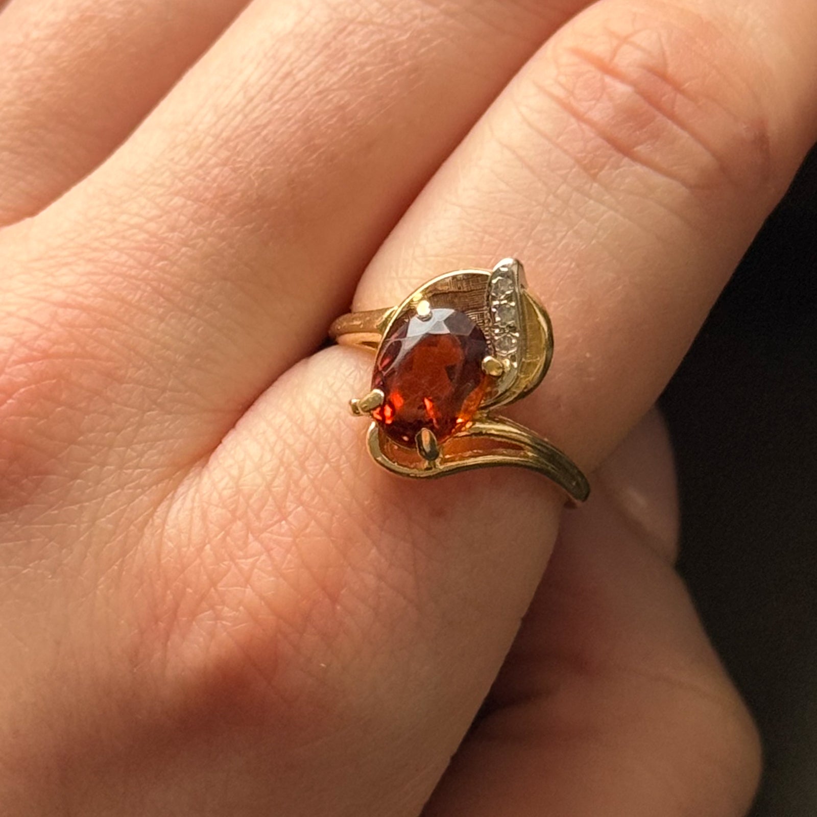 Mandarin & Citrine Ring | 1.50ct, 0.03ctw | SZ 6.25 |