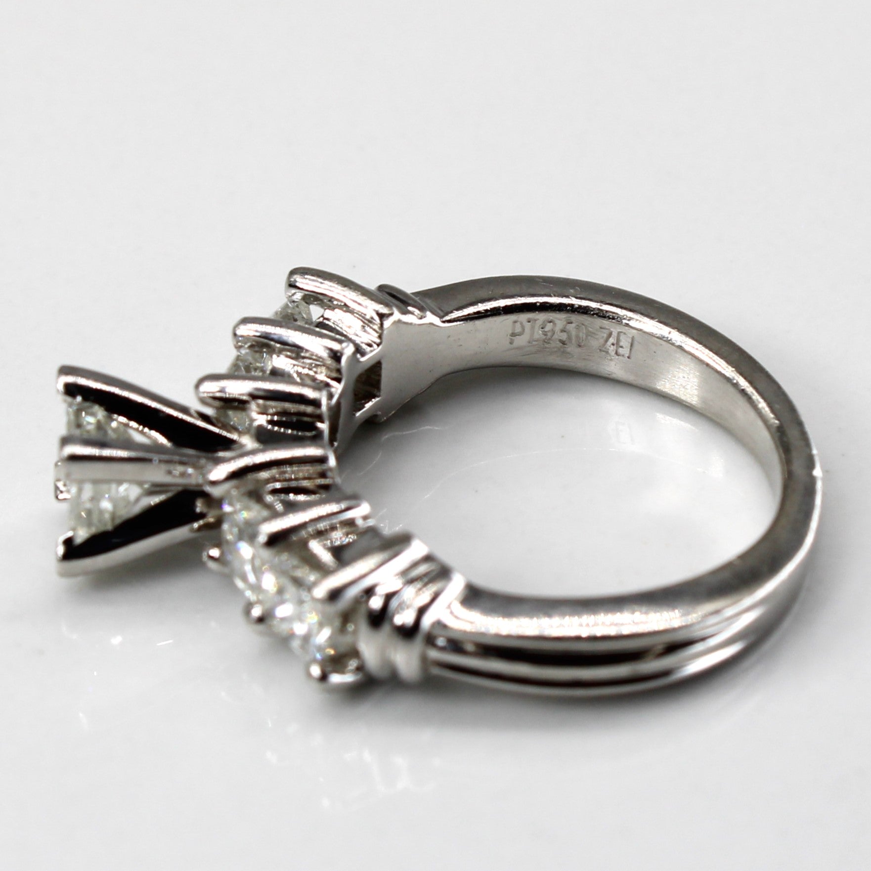 High Set Princess Diamond Engagement Ring | 1.30ctw I2 H/I | SZ 5.25 |