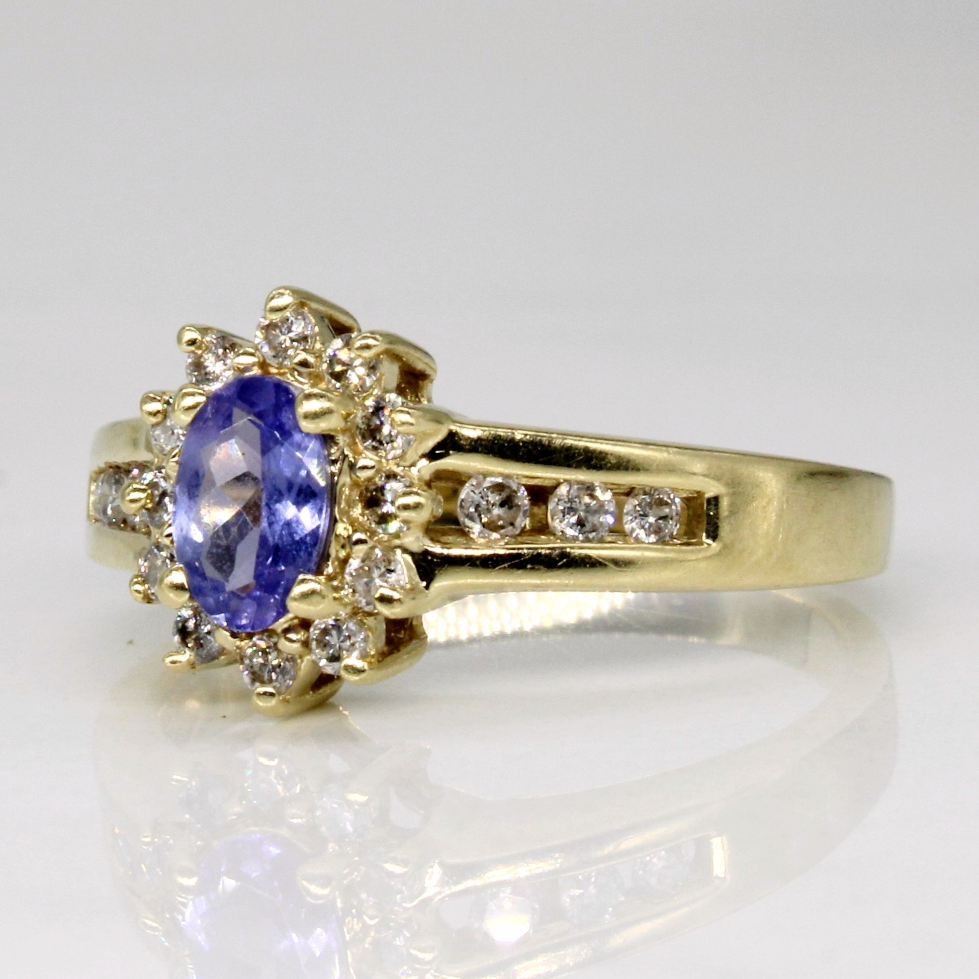 Tanzanite & Diamond Cocktail Ring | 0.40ct, 0.30ctw | SZ 6.75 |