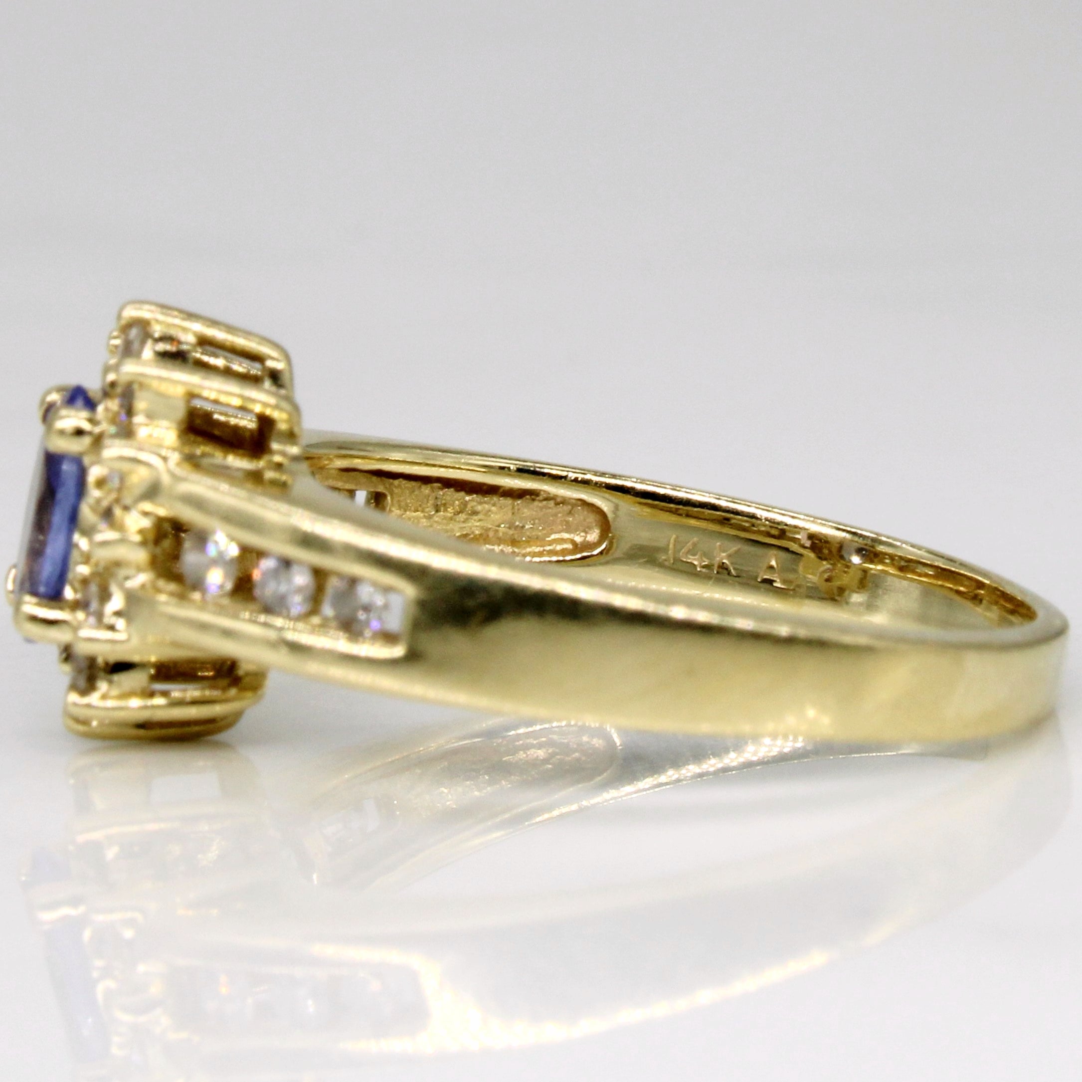 Tanzanite & Diamond Cocktail Ring | 0.40ct, 0.30ctw | SZ 6.75 |