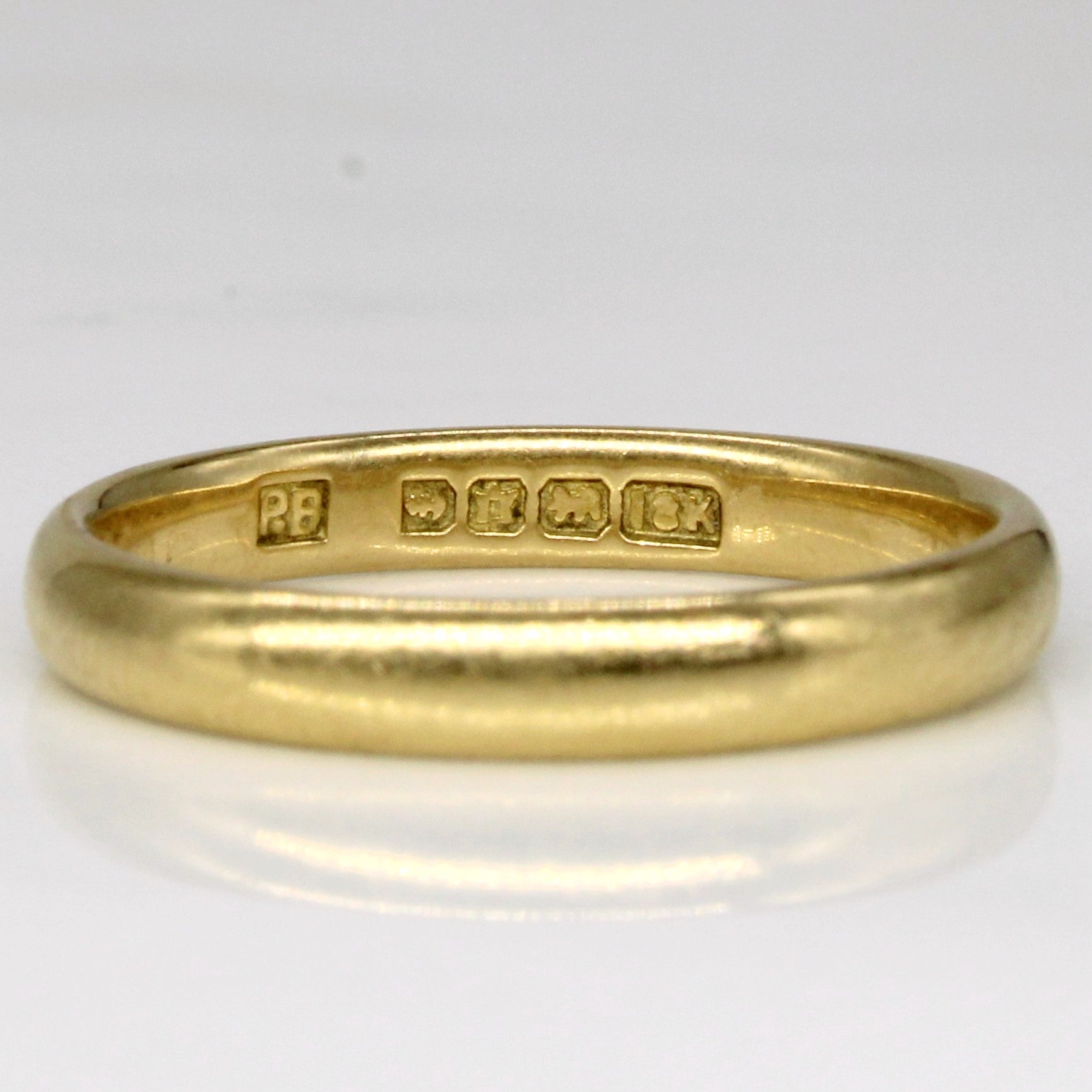 Vintage Canadian 18k Yellow Gold Band | SZ 6.5 |