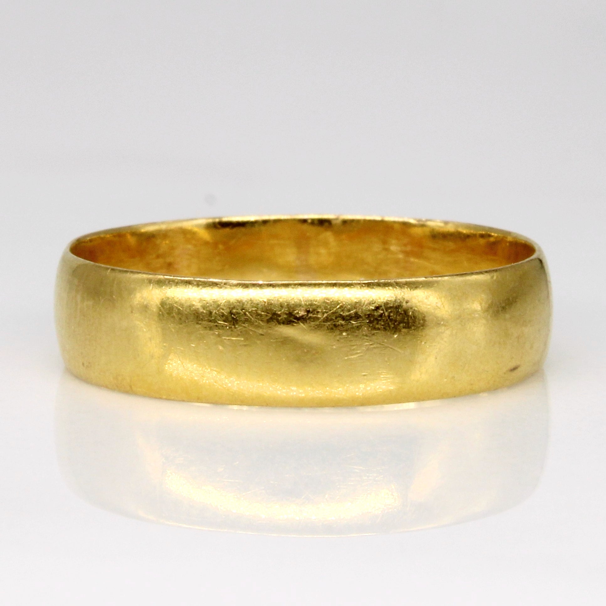 Victorian 1876 Birmingham 22k Yellow Gold Band | SZ 9.25 |