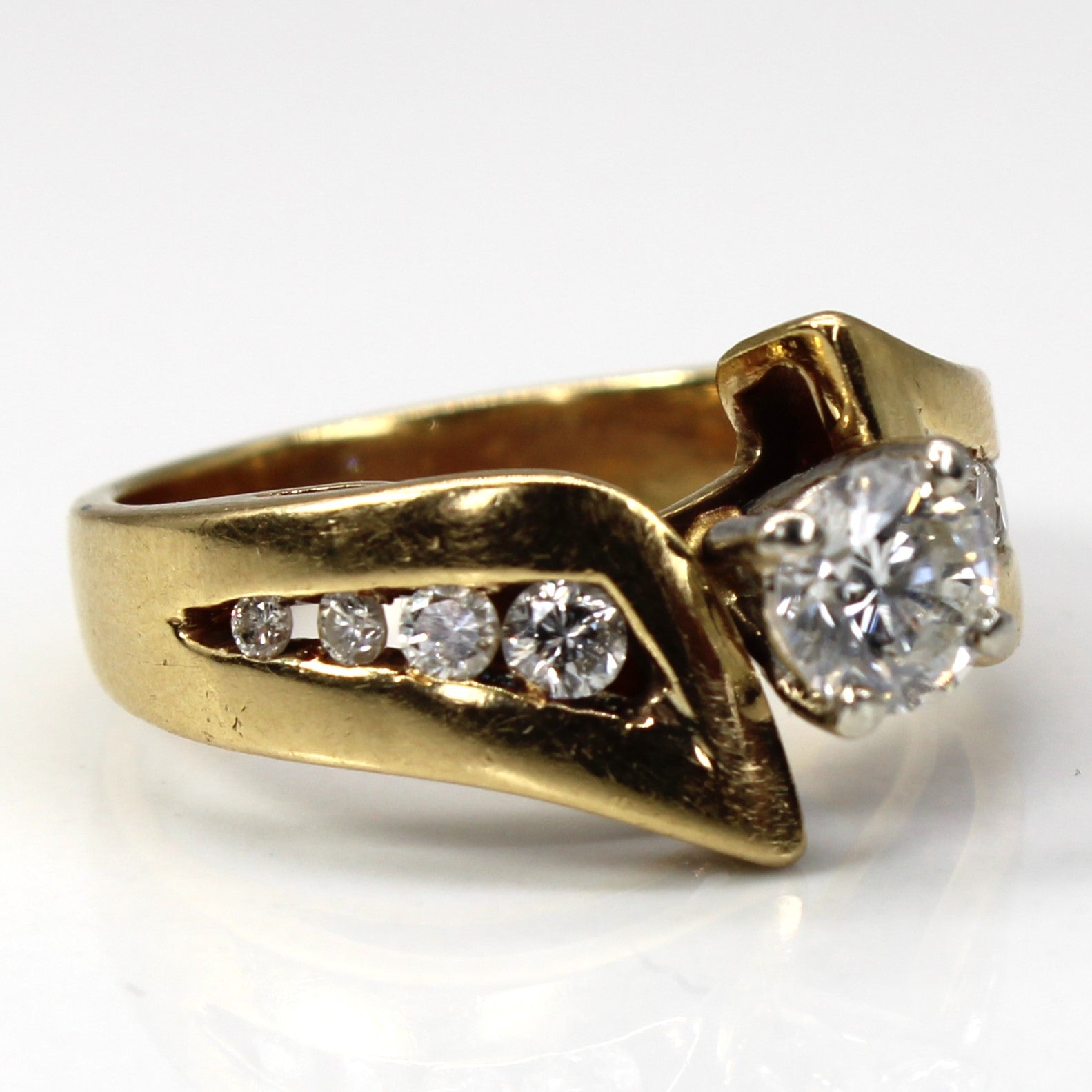 Bypass Channel Set Diamond Ring | 0.95ctw VS2 H/I | SZ 6.5 |