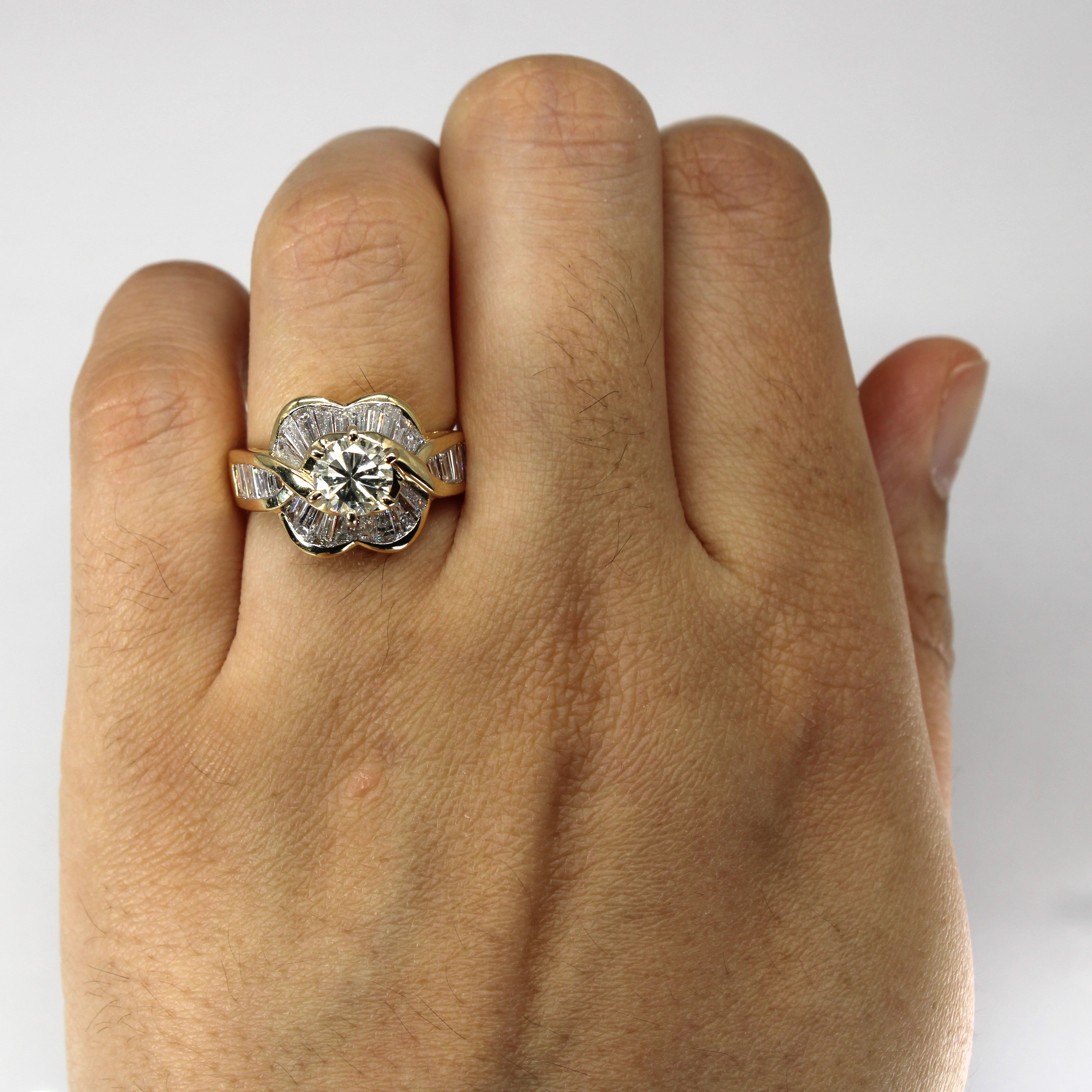 Cluster Set Multi Diamond Ring | 2.18ctw I1 L/M | SZ 5 |