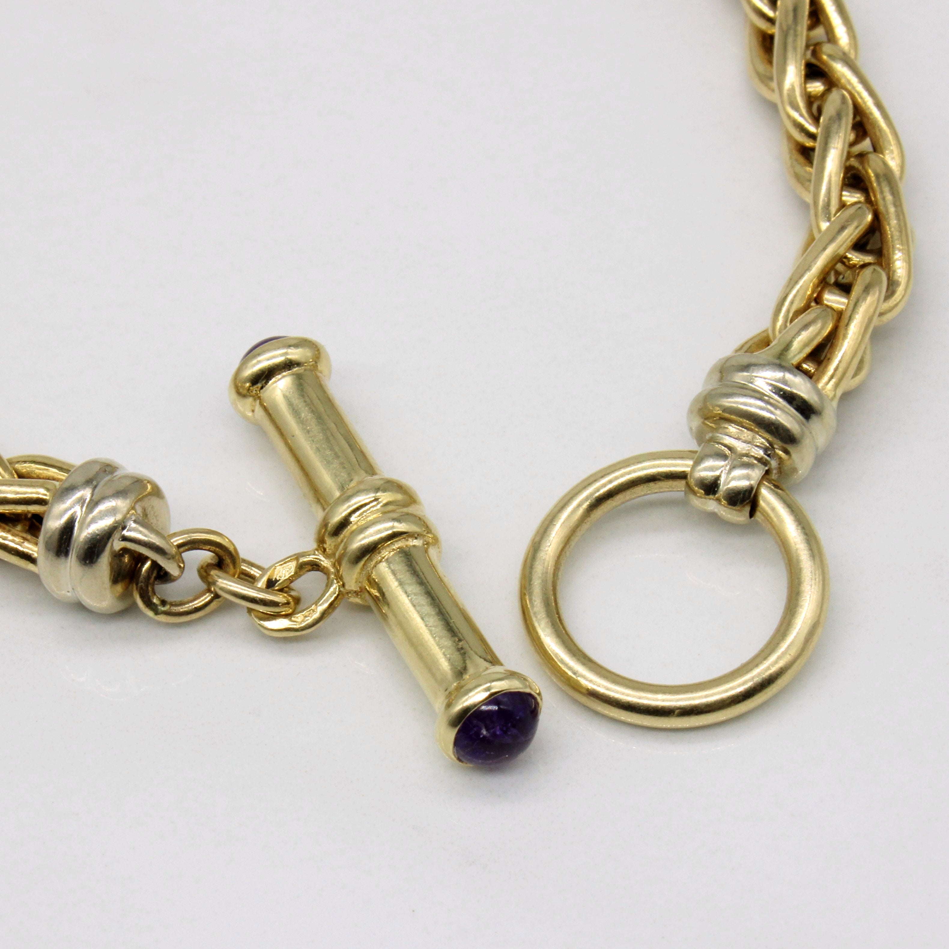 Collier avec fermoir en améthyste | 0,70 ct | 50,8 cm |