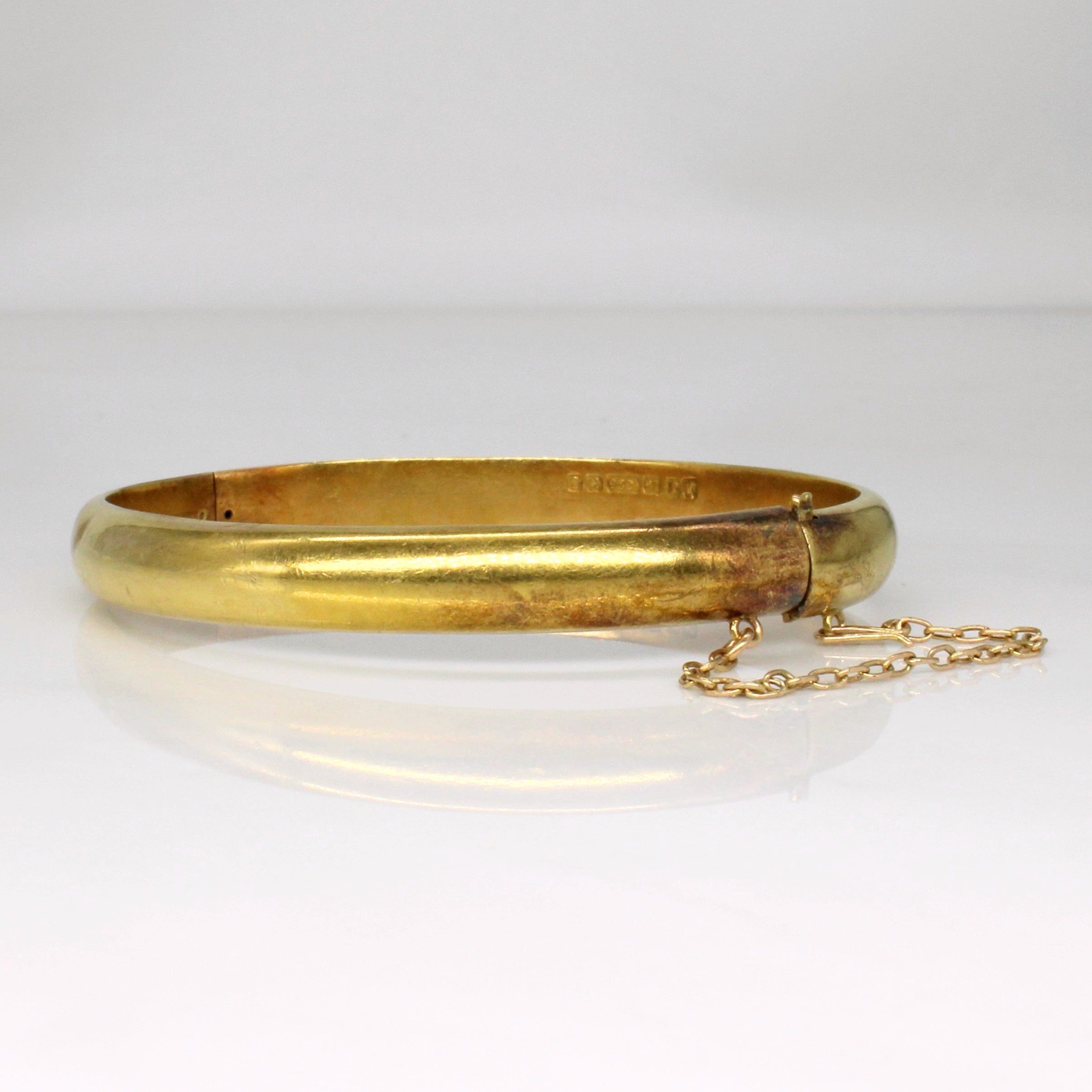 Edwardian 1906 Birmingham 15k Yellow Gold Bracelet | 7" |