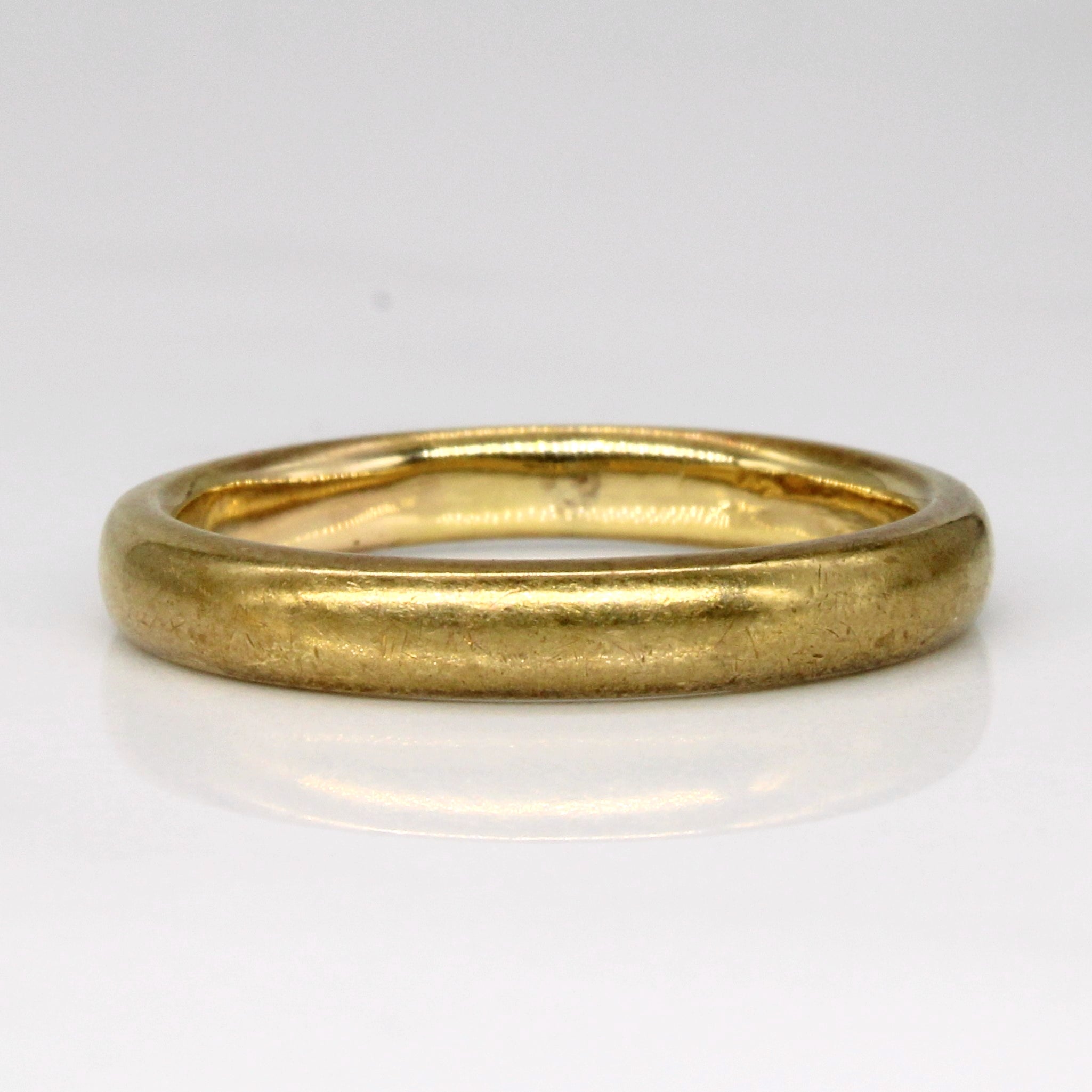 Vintage Canadian 18k Yellow Gold Band | SZ 7.25 |