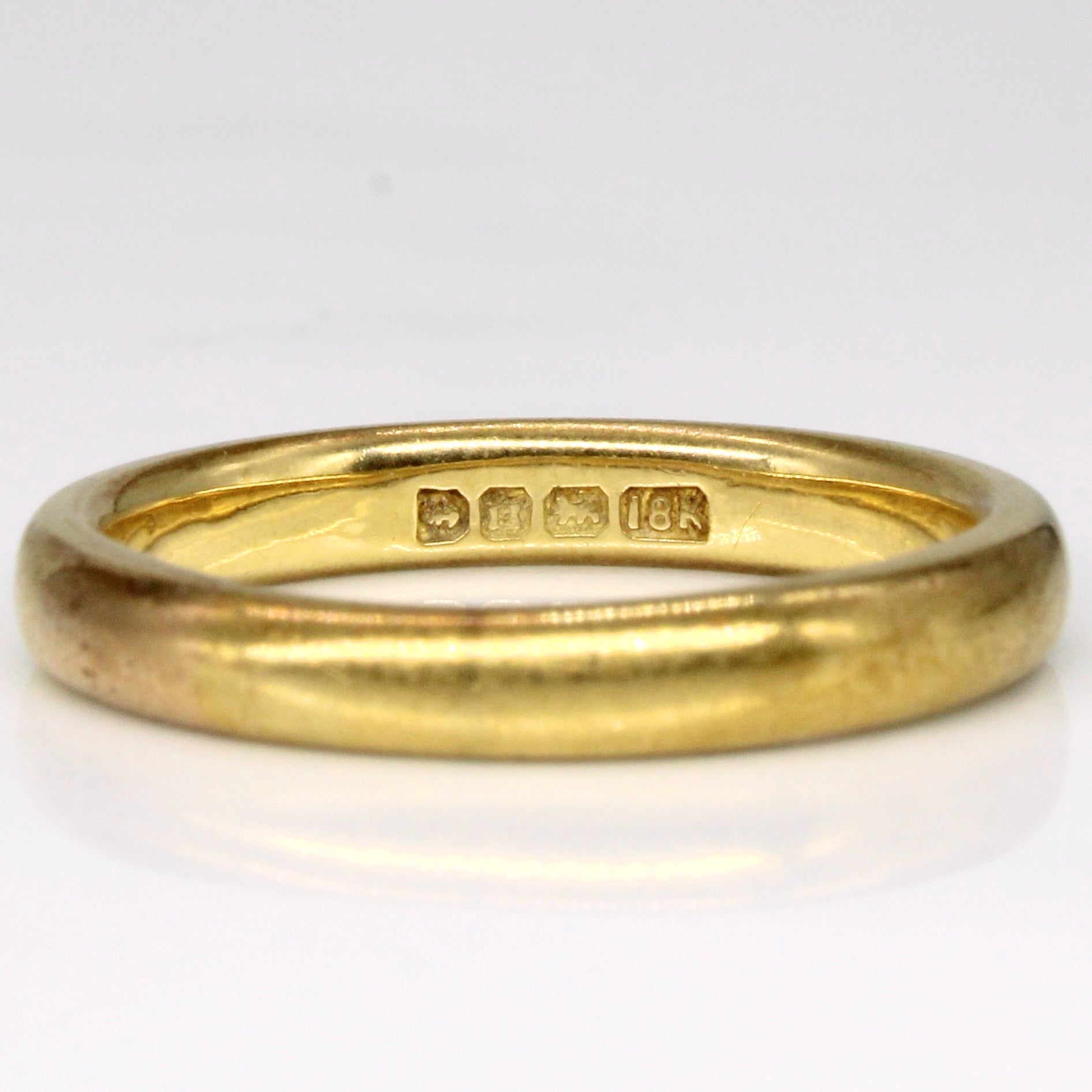 Vintage Canadian 18k Yellow Gold Band | SZ 7.25 |