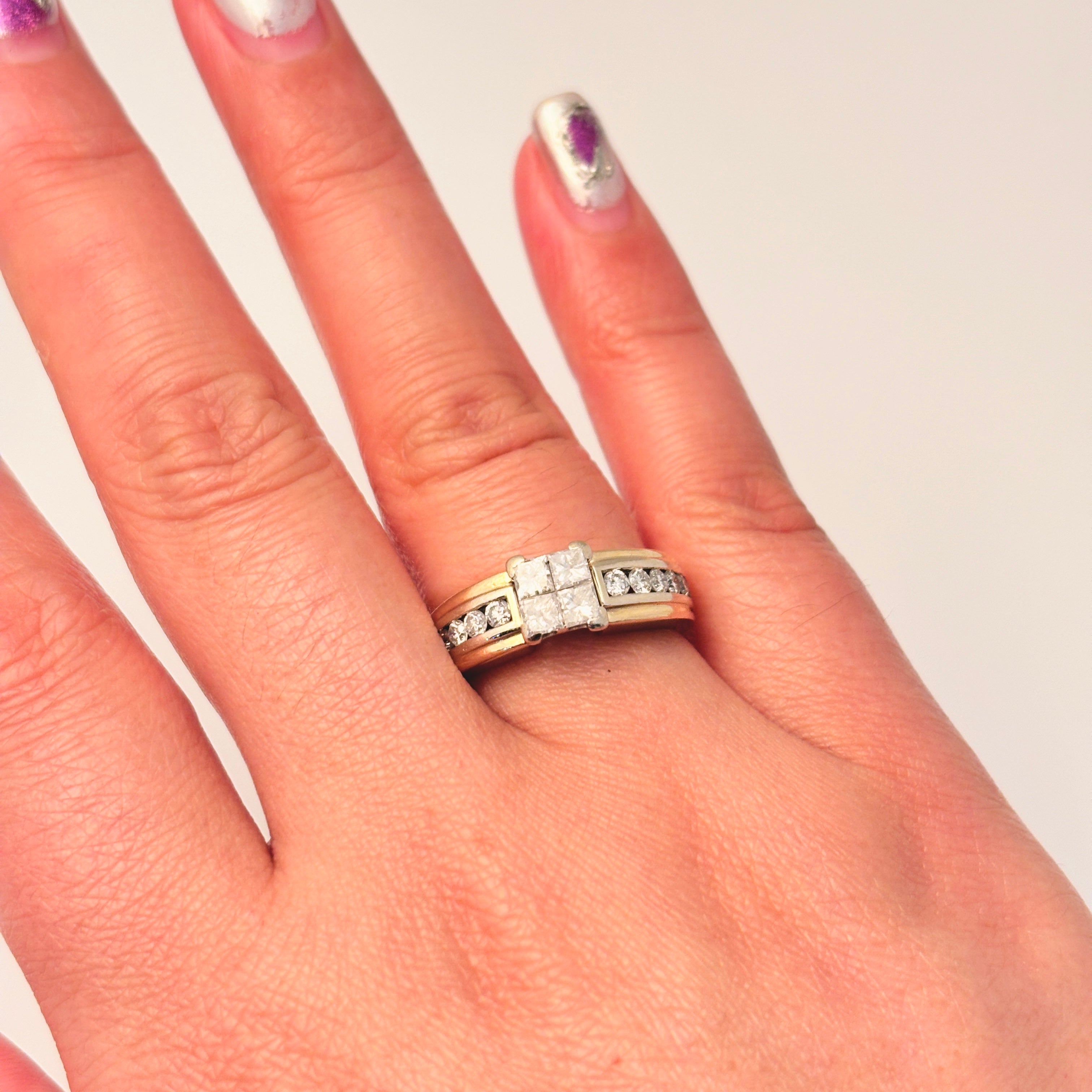 14k Yellow and White Gold Diamond Ring | 1.00ctw | 7