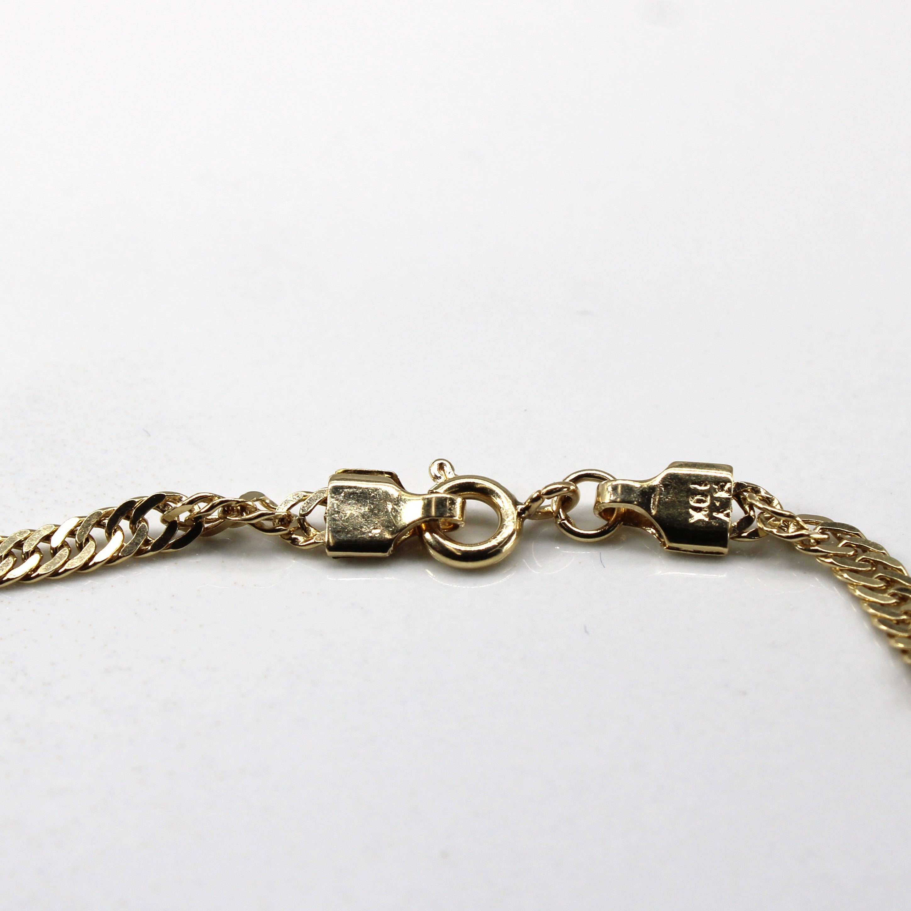 10k Yellow Gold Singapore Chain | 25"|