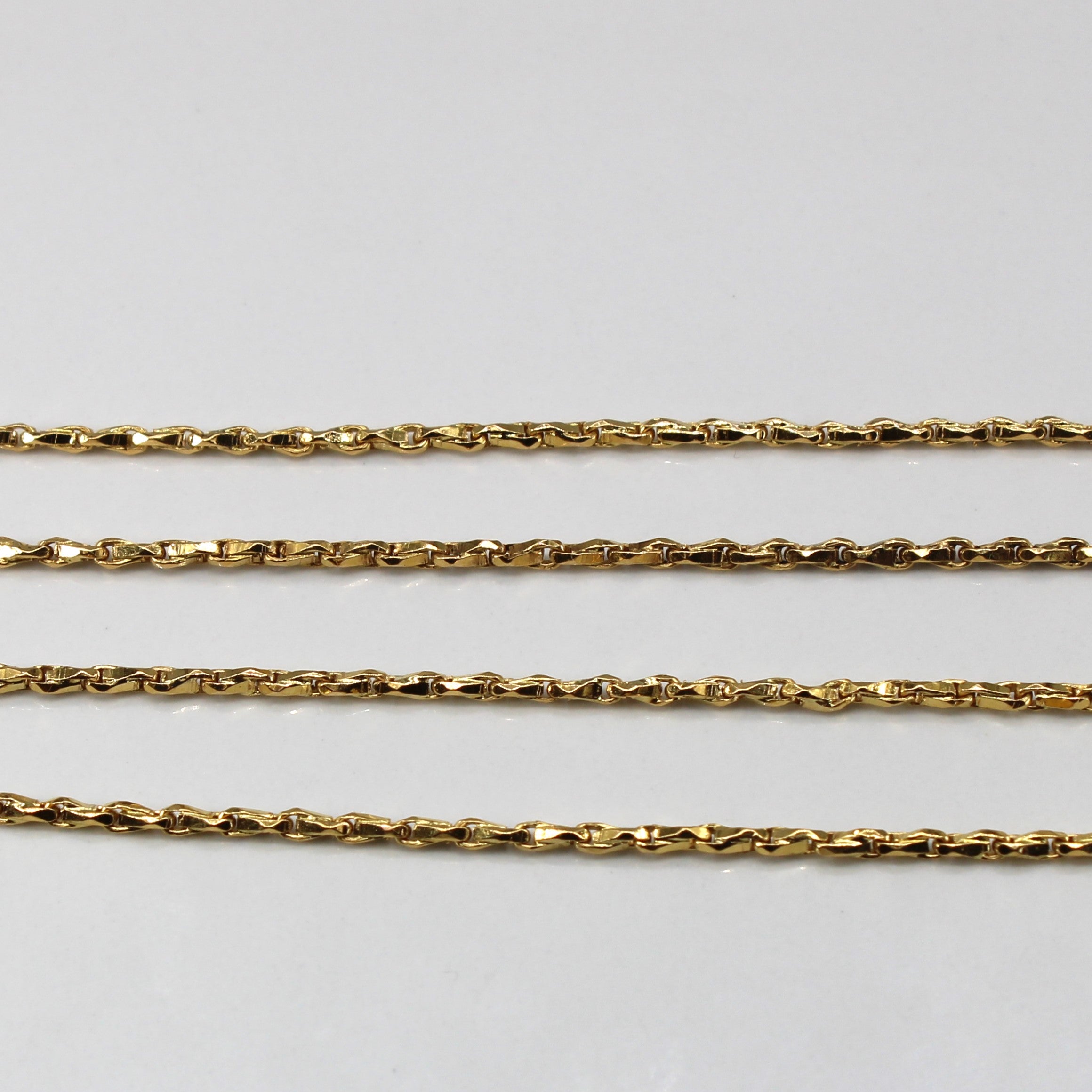 18k Yellow Gold Beading Chain | 26"|