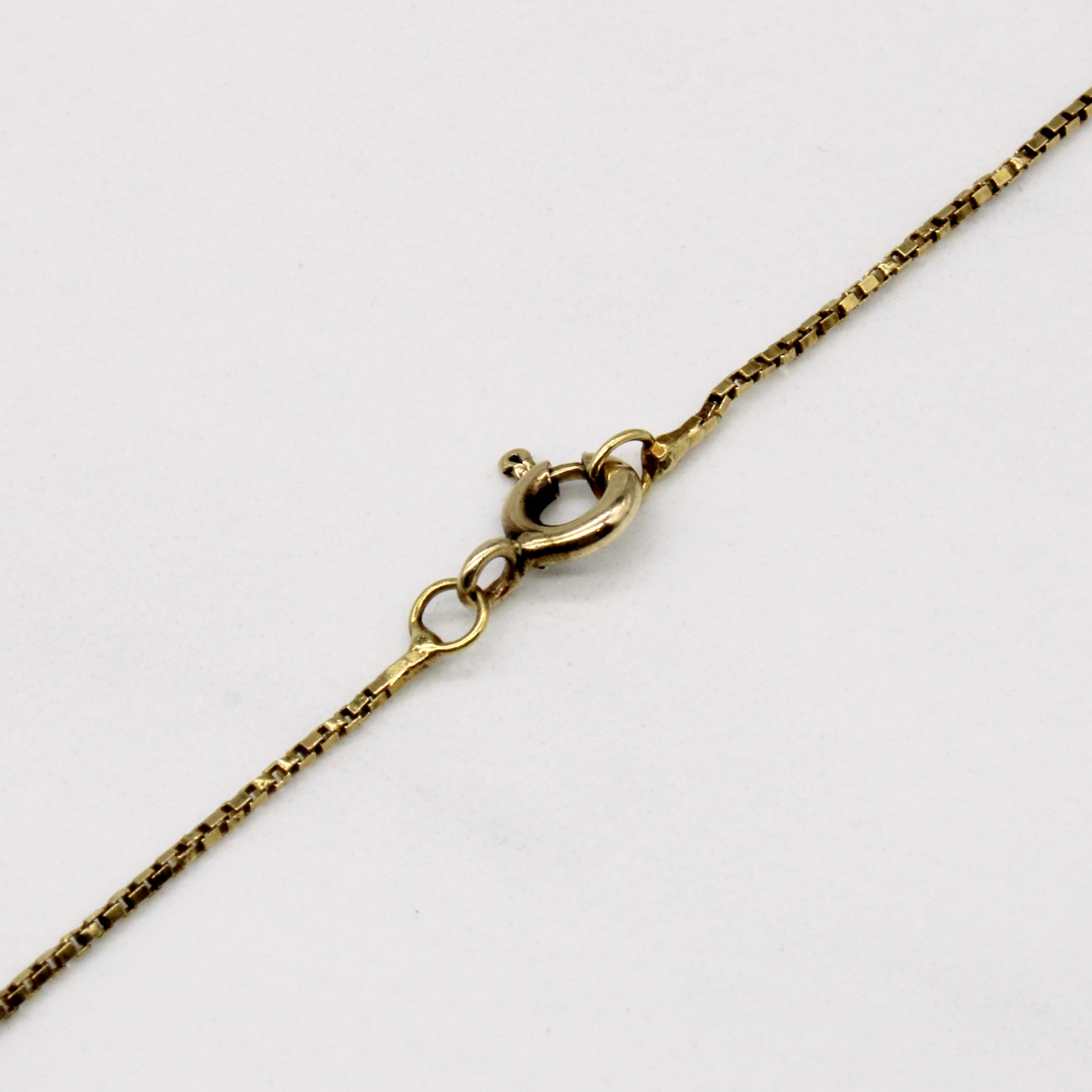 Sapphire & Diamond Necklace | 0.40ctw, 0.08ctw | 16" |