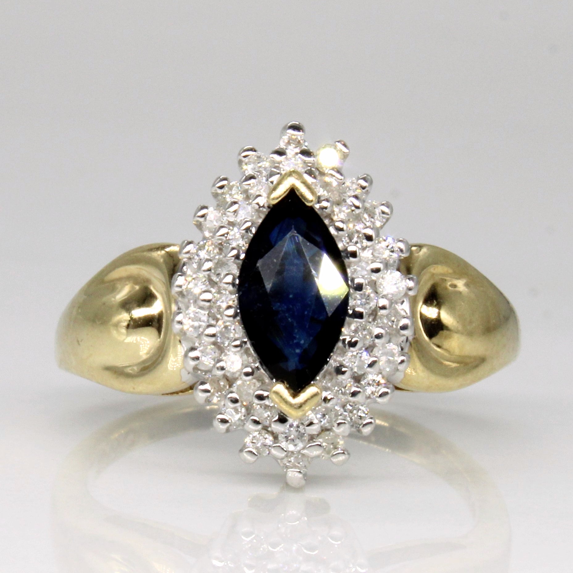 Sapphire & Diamond Cocktail Ring | 0.70ct, 0.22ctw | SZ 7 |