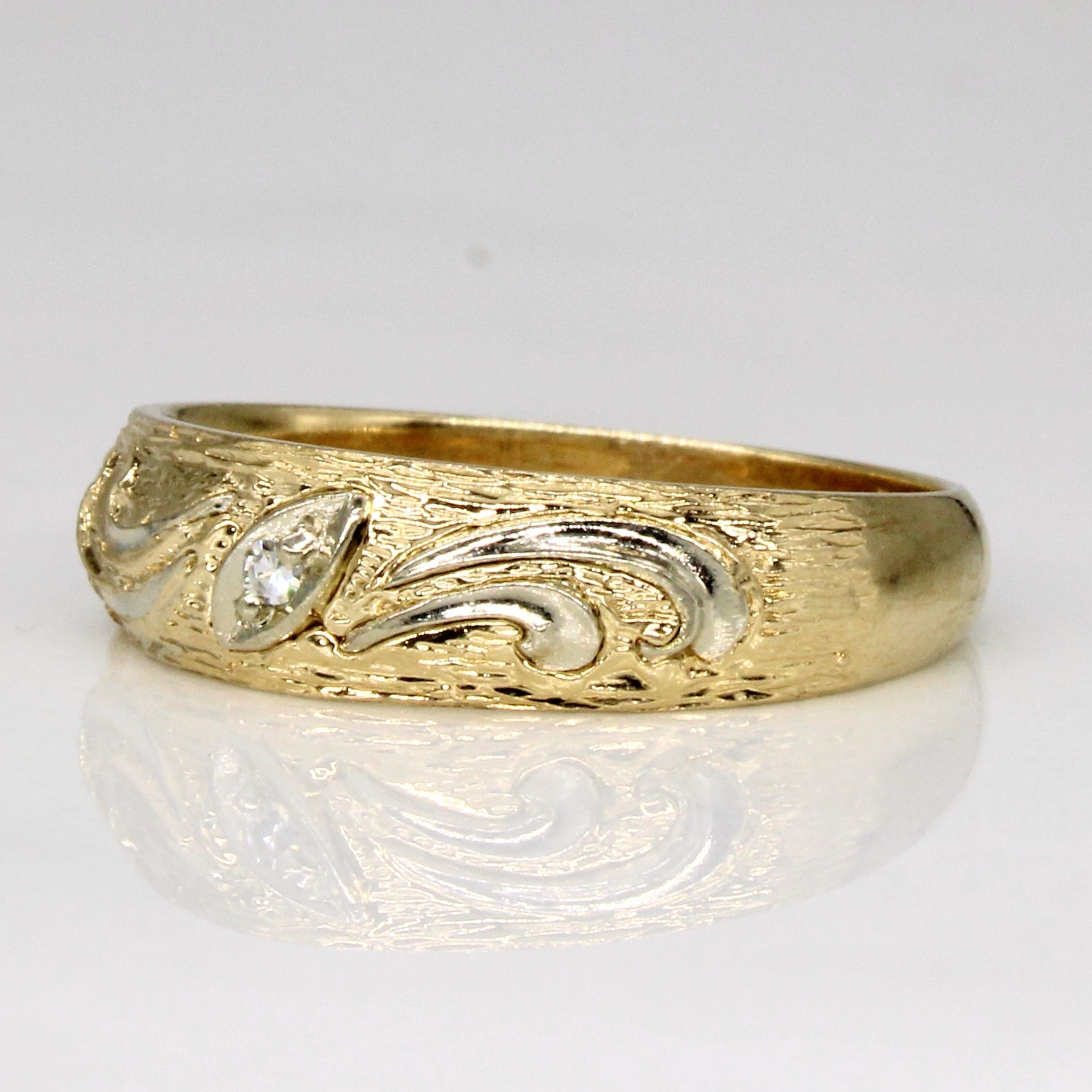 Ornate Diamond Ring | 0.01ct | SZ 6 |