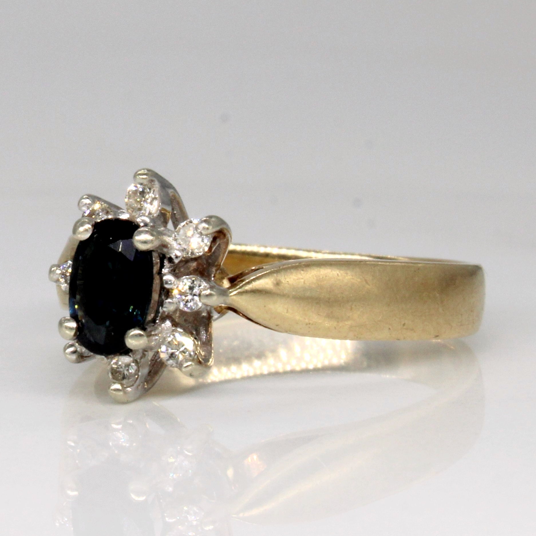 Sapphire & Diamond Ring | 0.50ct, 0.10ctw | SZ 7 |