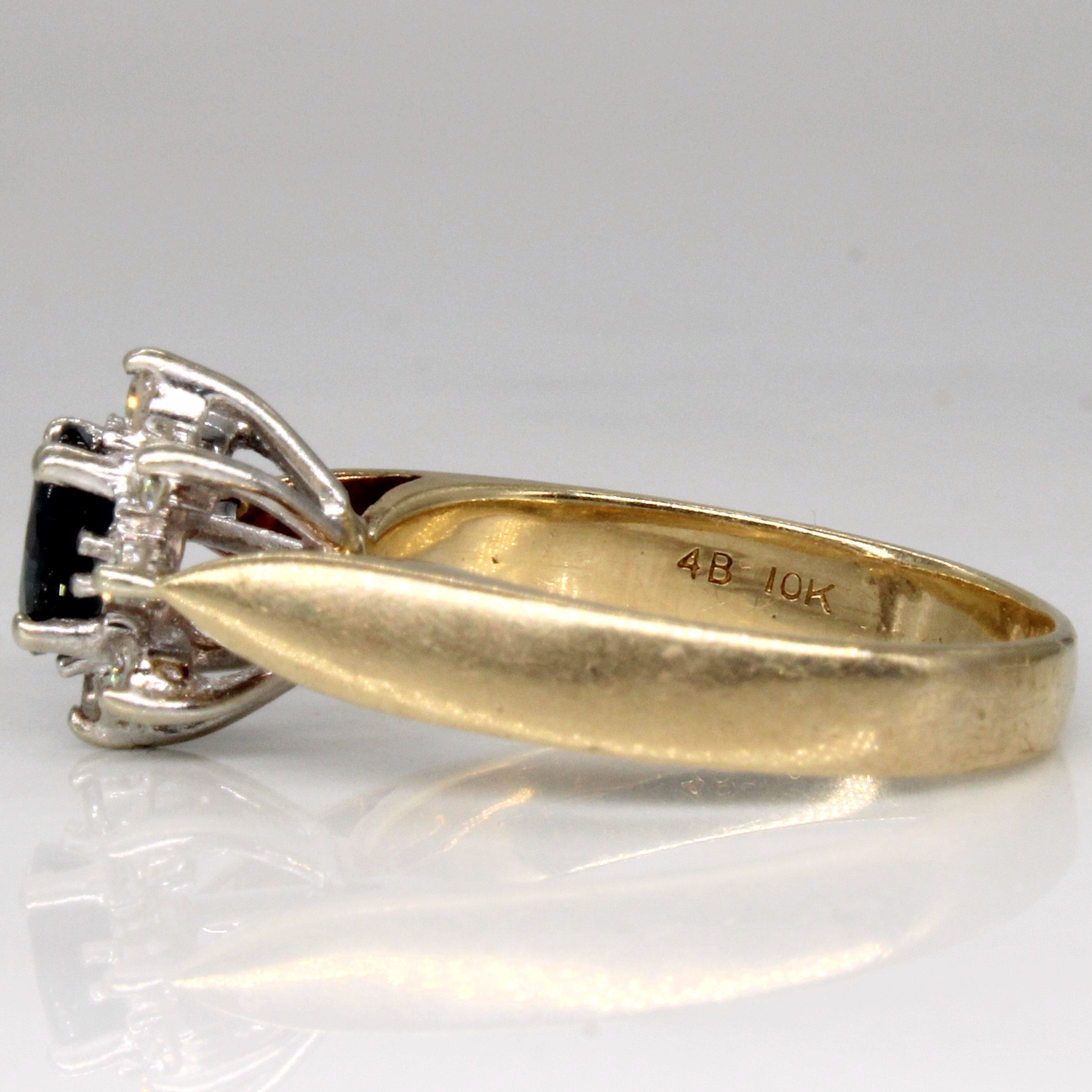 Sapphire & Diamond Ring | 0.50ct, 0.10ctw | SZ 7 |