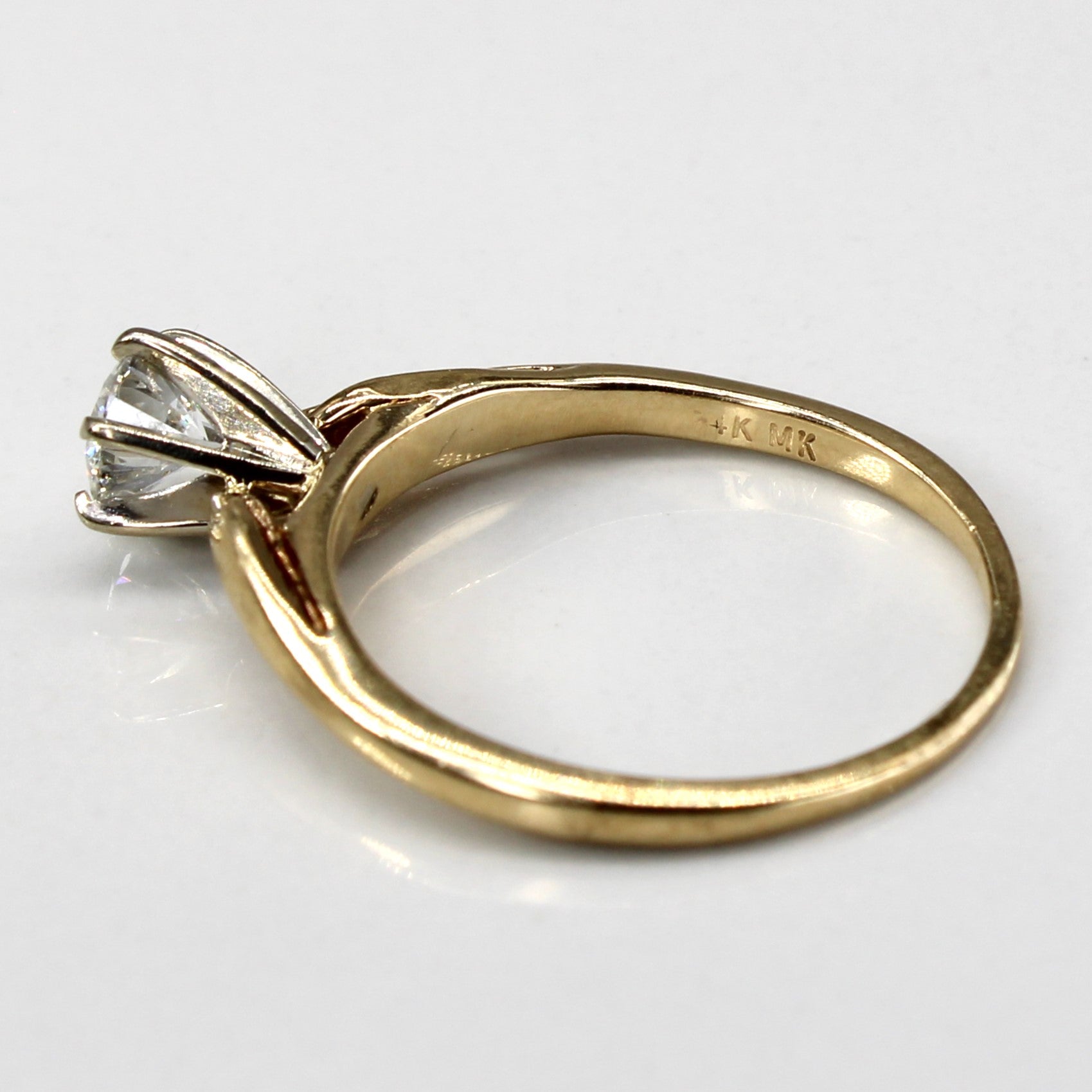 Six Prong Solitaire Diamond Ring | 0.58ct SI2 H/I | SZ 8 |