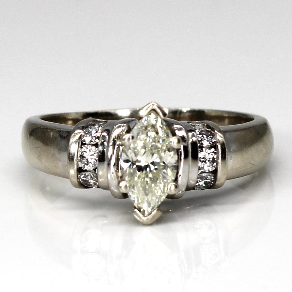 Marquise Diamond Engagement Ring | 1.00ctw SI2 K/L | SZ 8.5 |