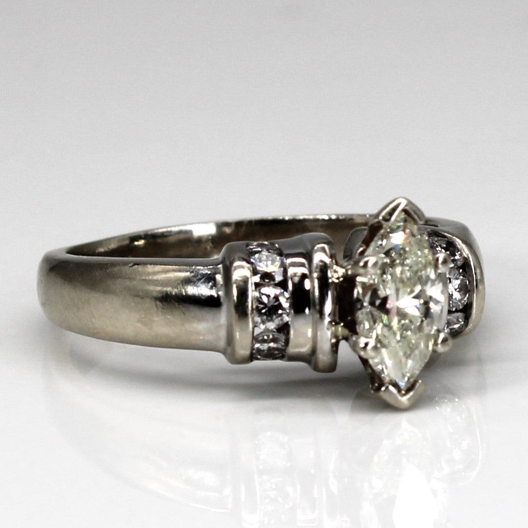 Marquise Diamond Engagement Ring | 1.00ctw SI2 K/L | SZ 8.5 |