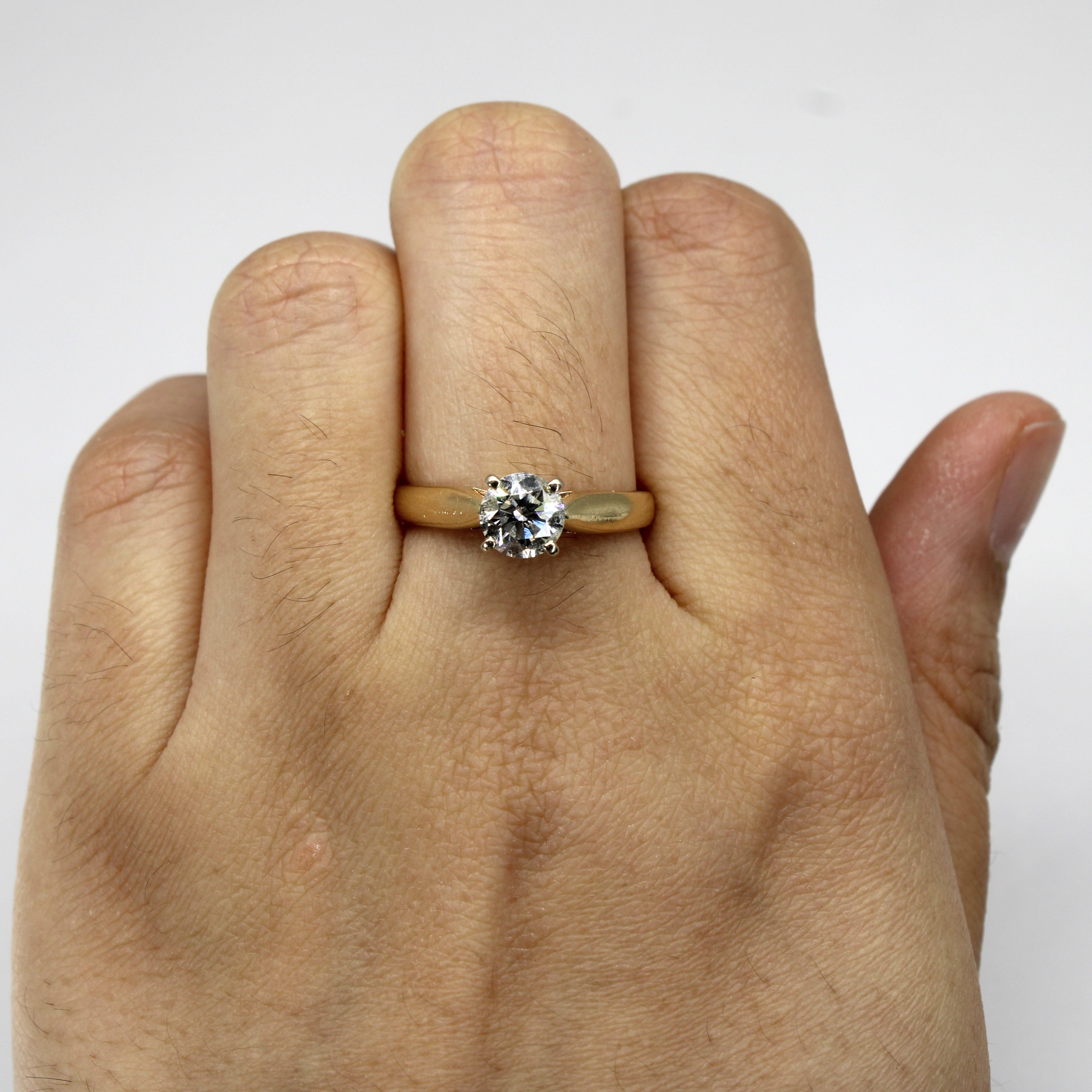 Solitaire Diamond Ring | 0.93ct I1/I2 H/I | SZ 7.75 |