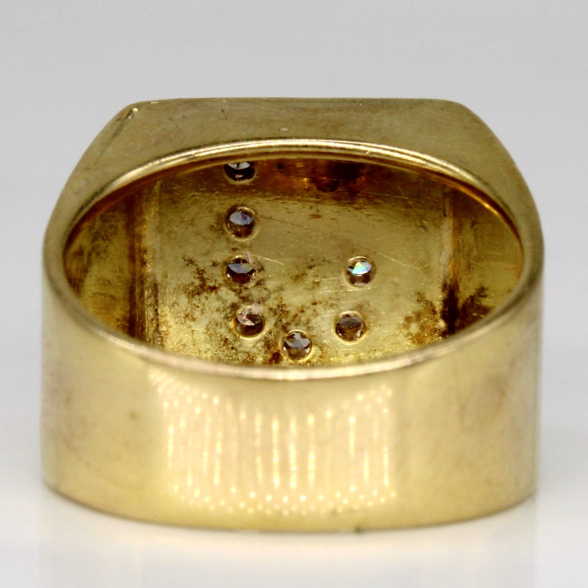 Bague initiale « J » en diamant | 0,14 ct | Taille 7,25 |
