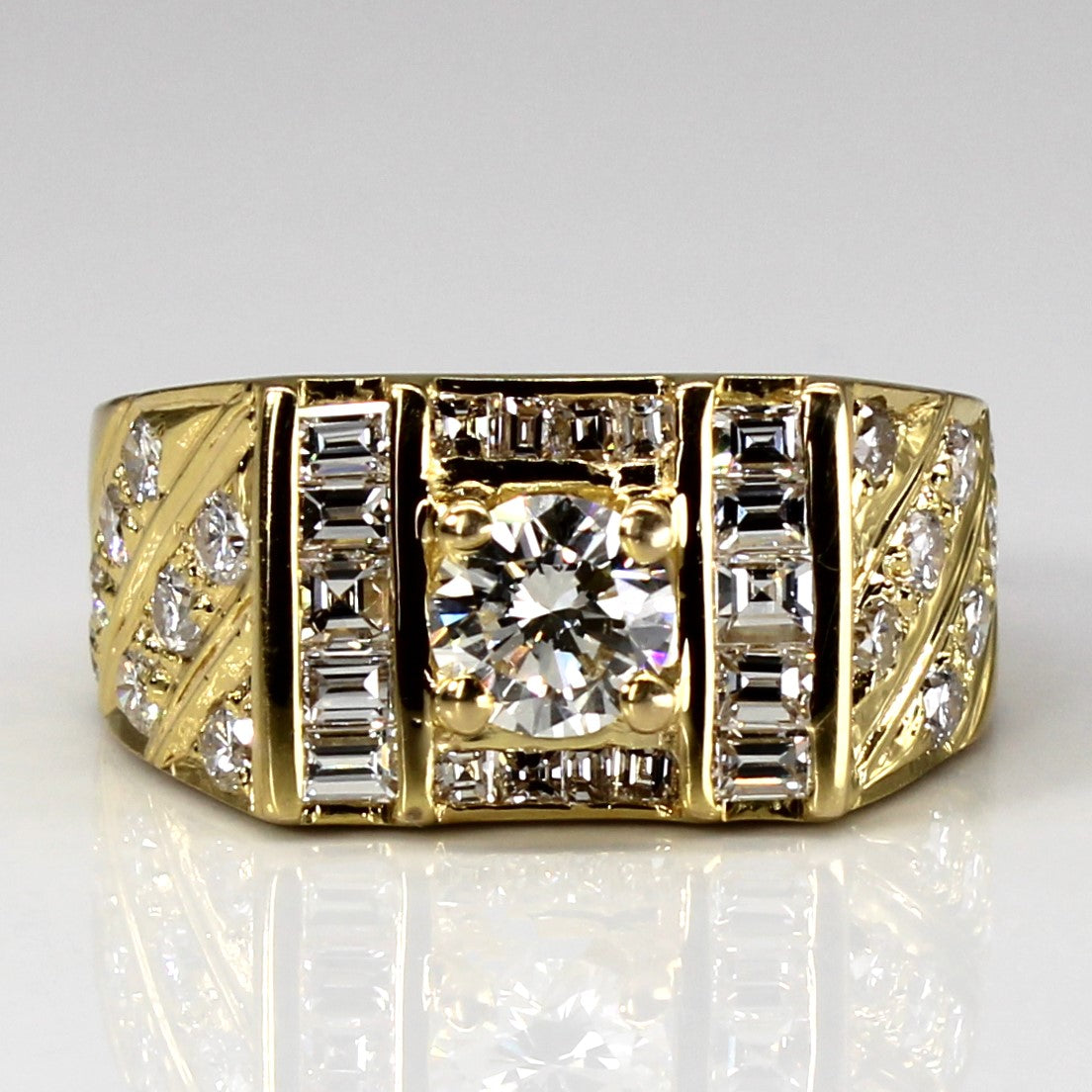 Multi Diamond Yellow Gold Ring | 1.81ctw VS1 H/I | SZ 8.5 |